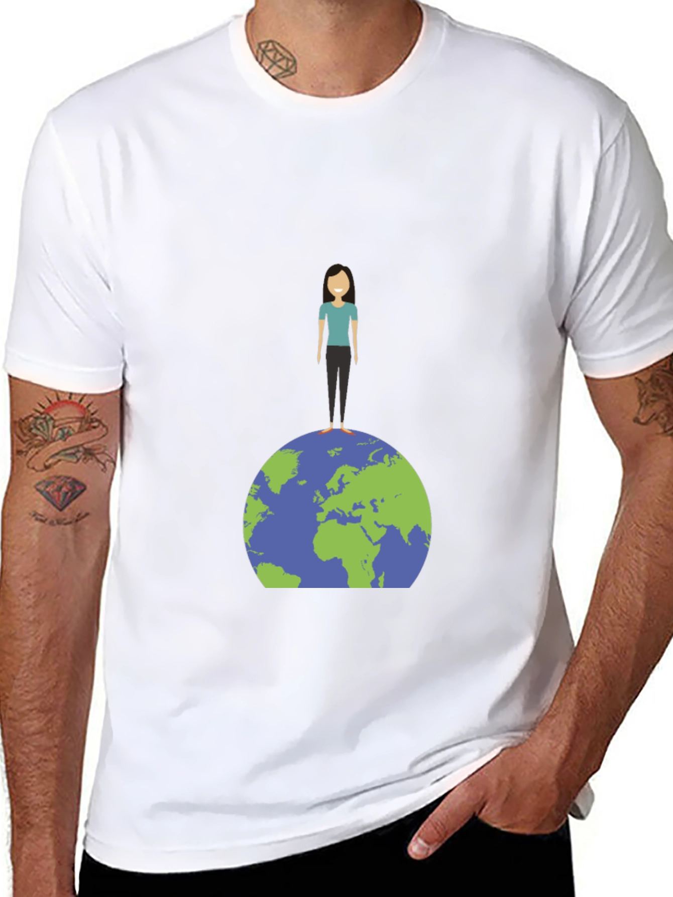Black Earth Day Graphic Tee - Global Unity view 8