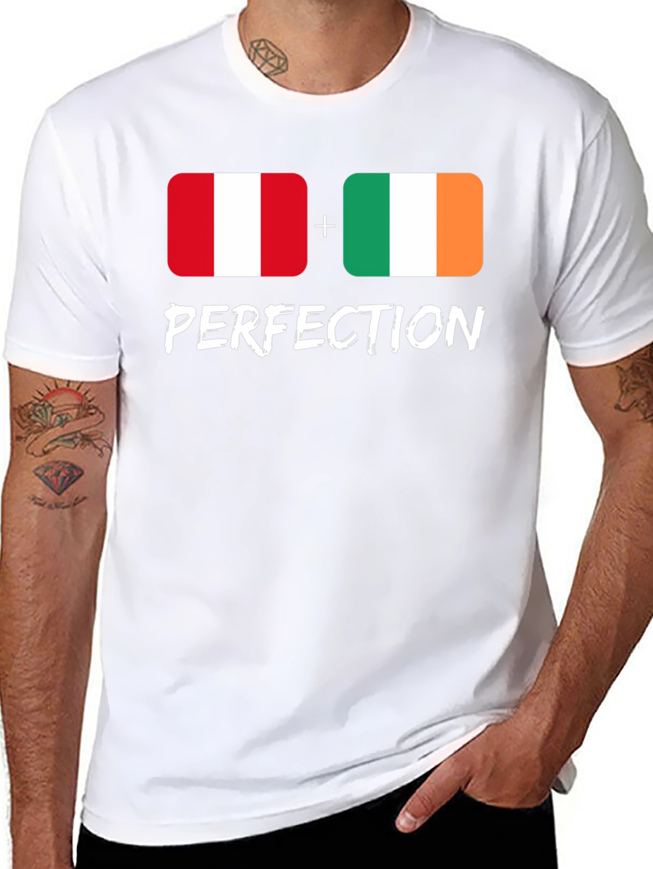 Black Peru & Ireland Perfection T-Shirt view 8