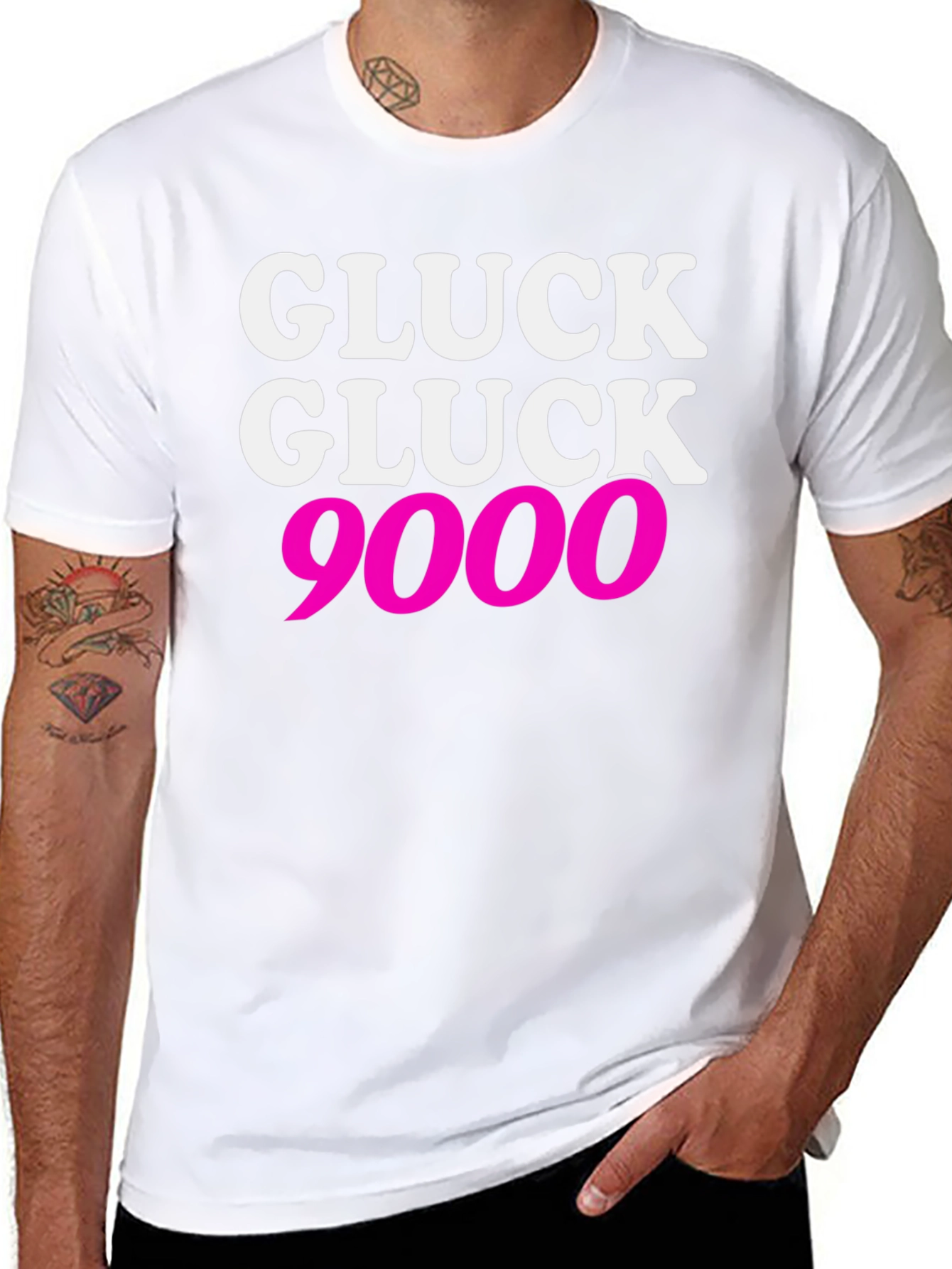 Black Gluck Gluck 9000 T-Shirt - Bold Graphic Tee view 8