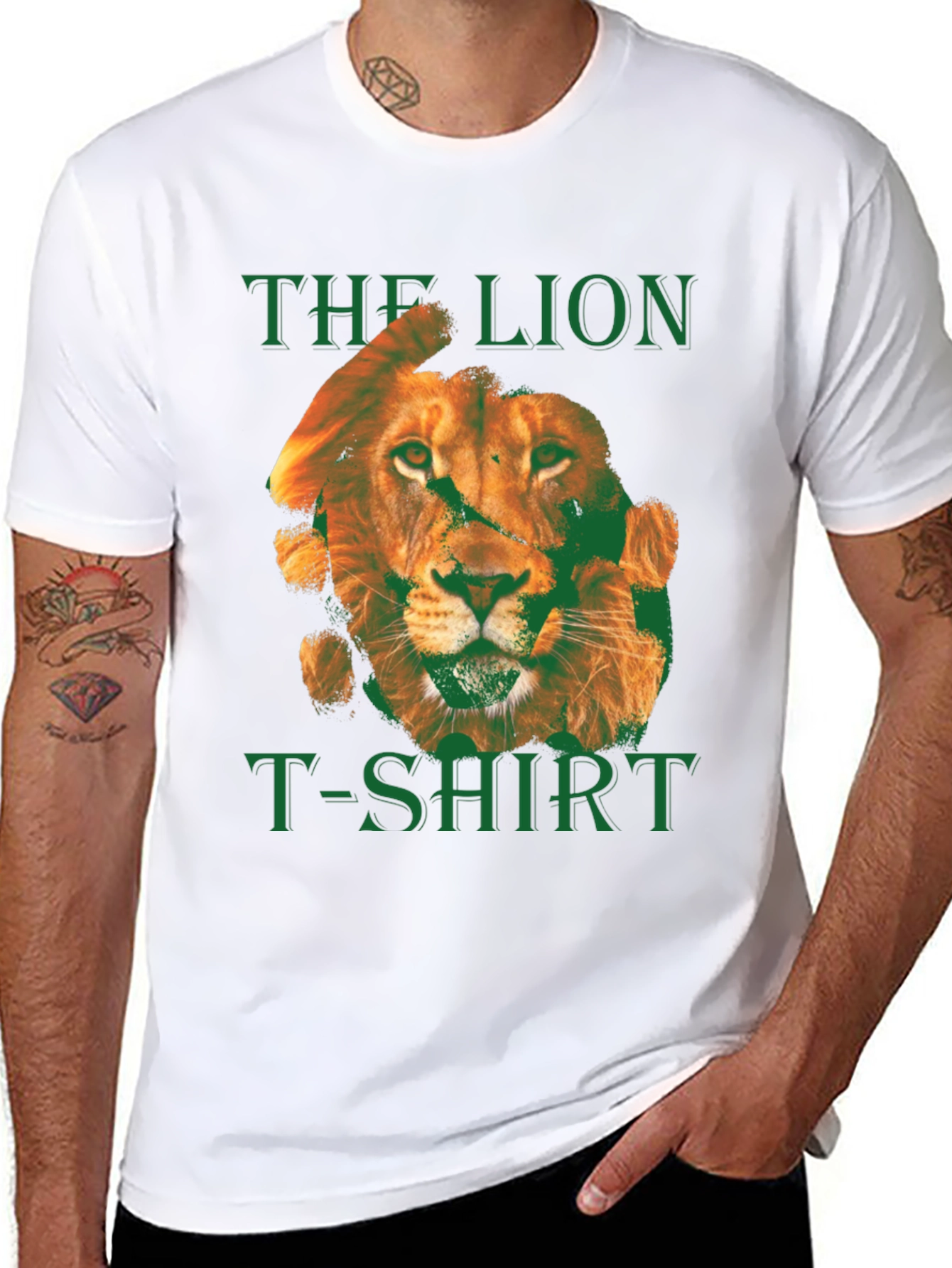 Black The Lion T-Shirt - Graphic Print view 8