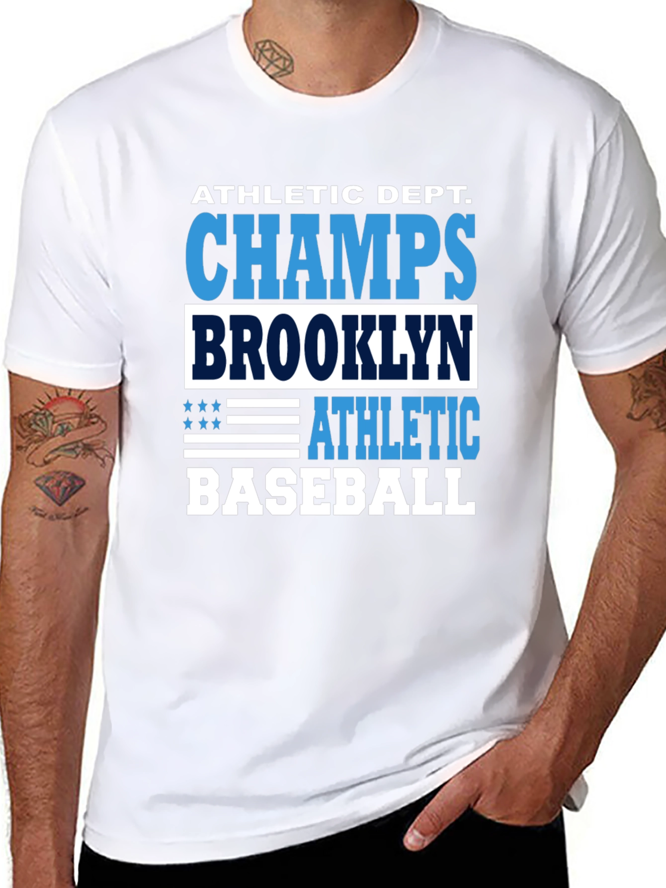 Black Brooklyn Baseball Champs Graphic T-Shirt view 8