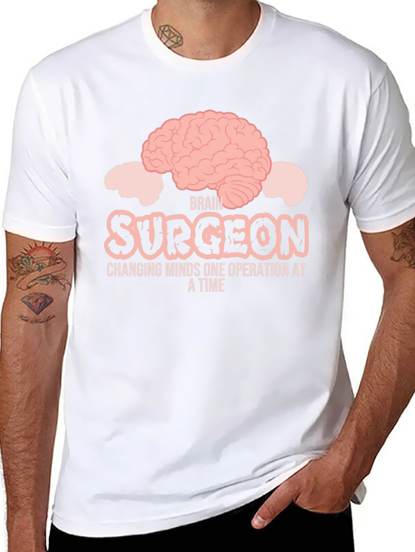 Black Brain Surgeon T-Shirt: Changing Minds One Operation At A Time view 8
