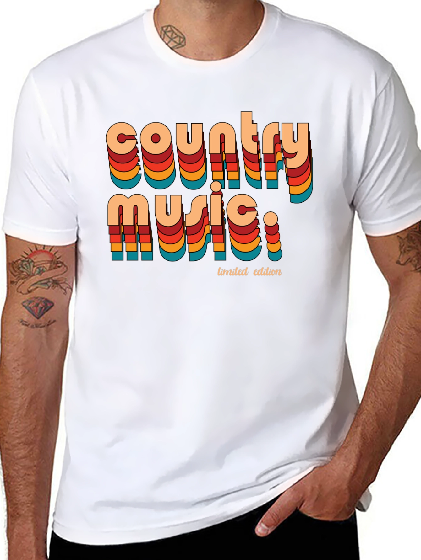 Black Country Music Limited Edition Retro Graphic T-Shirt view 8