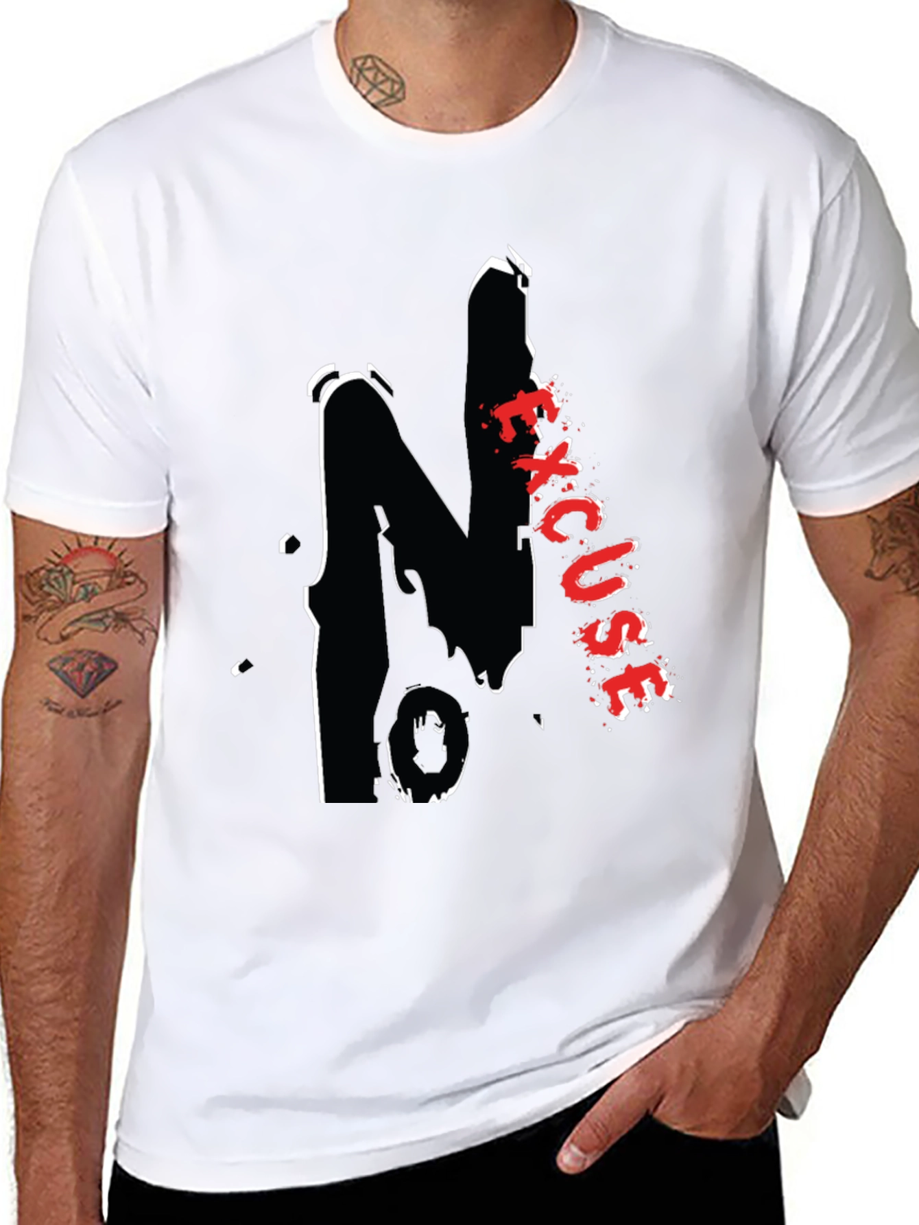 Black Black Graphic Tee - Excuse view 8