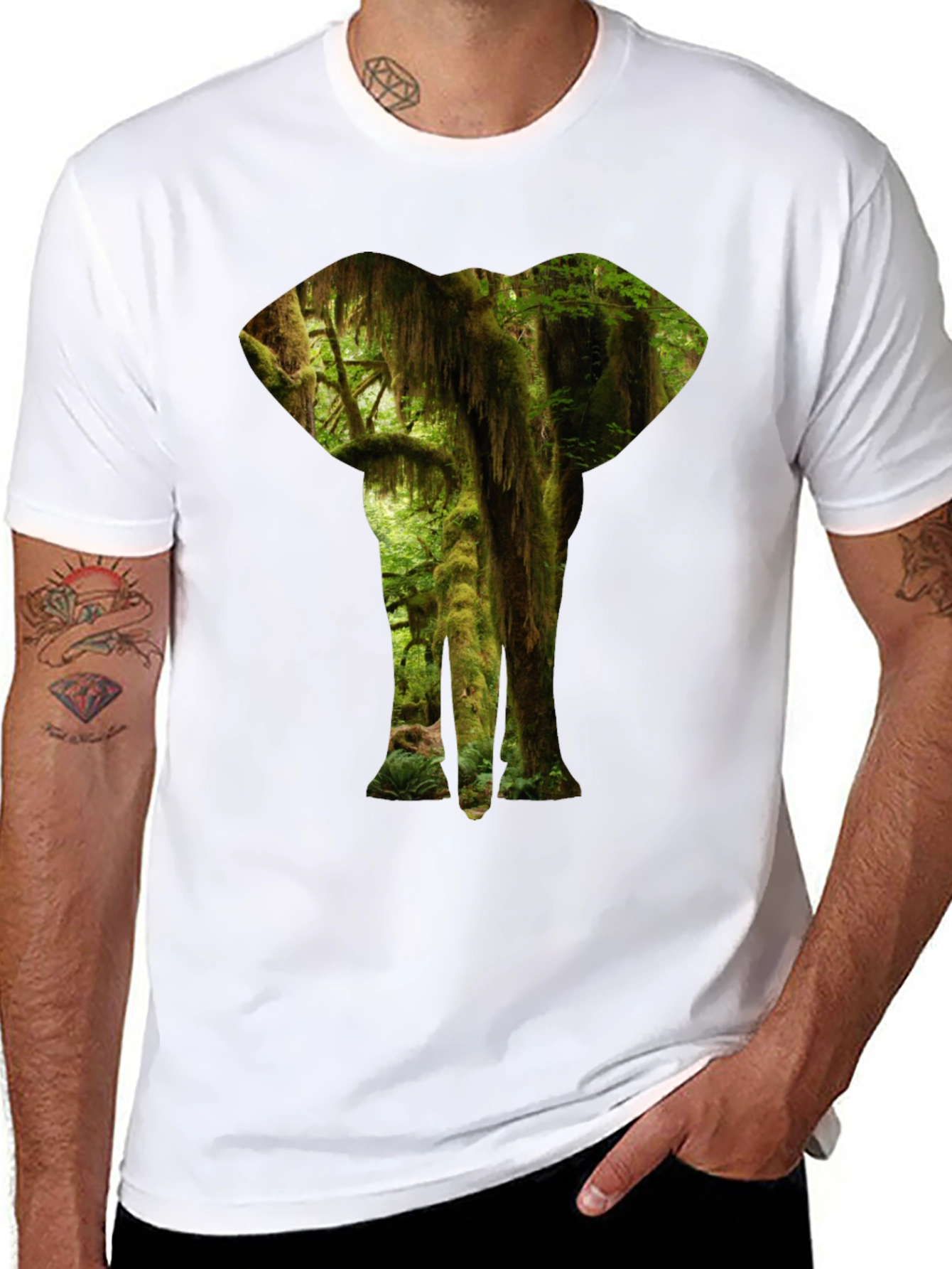 Jungle Elephant Graphic Tee - 8