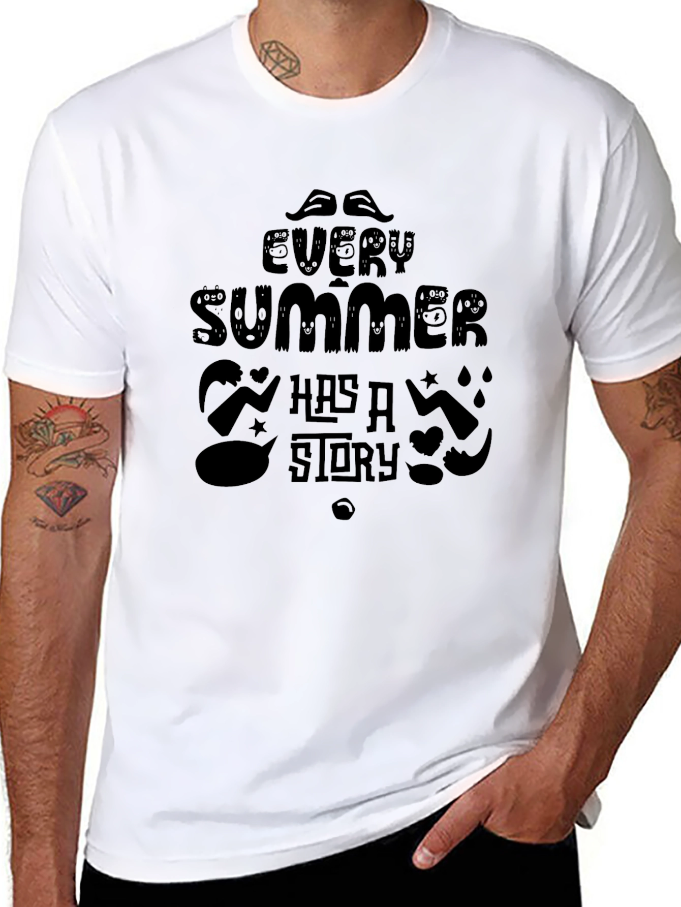 Black Every Summer Has a Story Graphic T-Shirt view 8