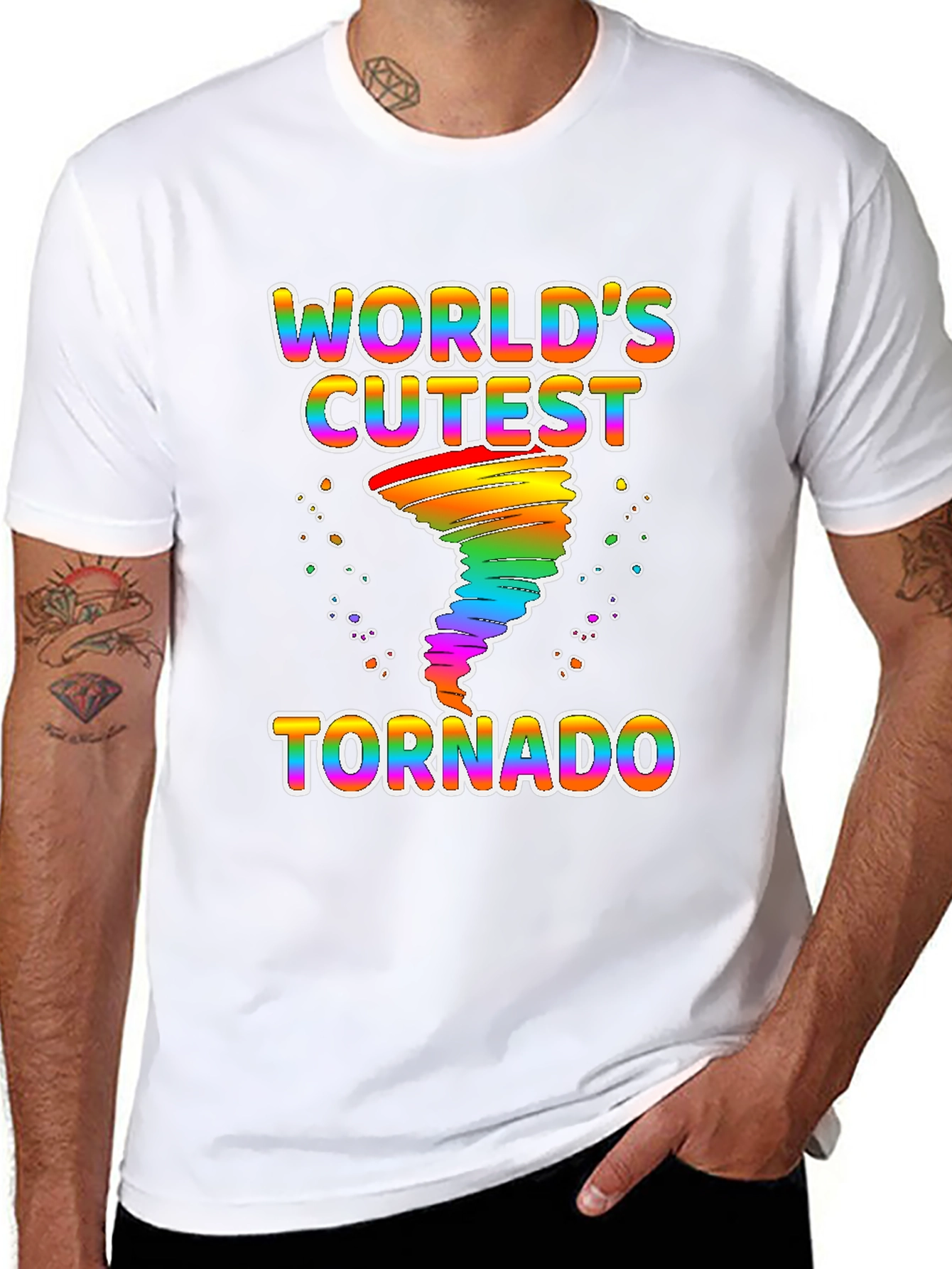 Black World's Cutest Tornado Graphic Tee view 8