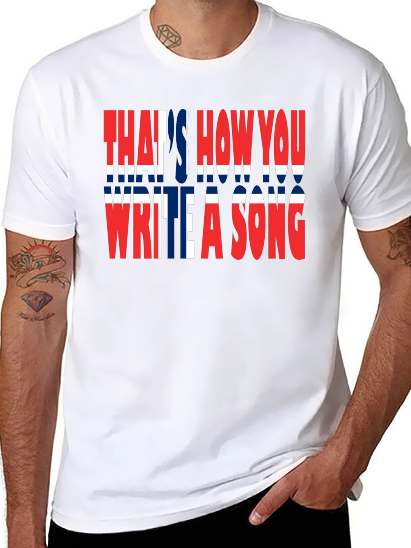 Black That's How You Write A Song T-Shirt view 8