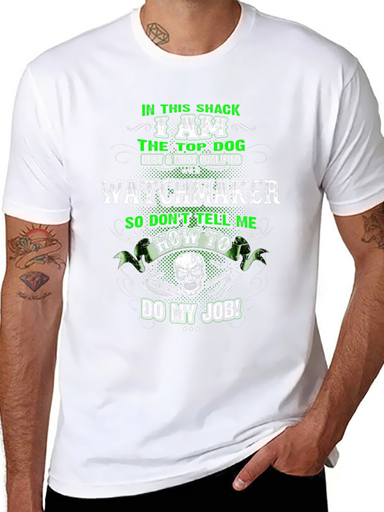 Black Watchmaker Top Dog T-Shirt view 8