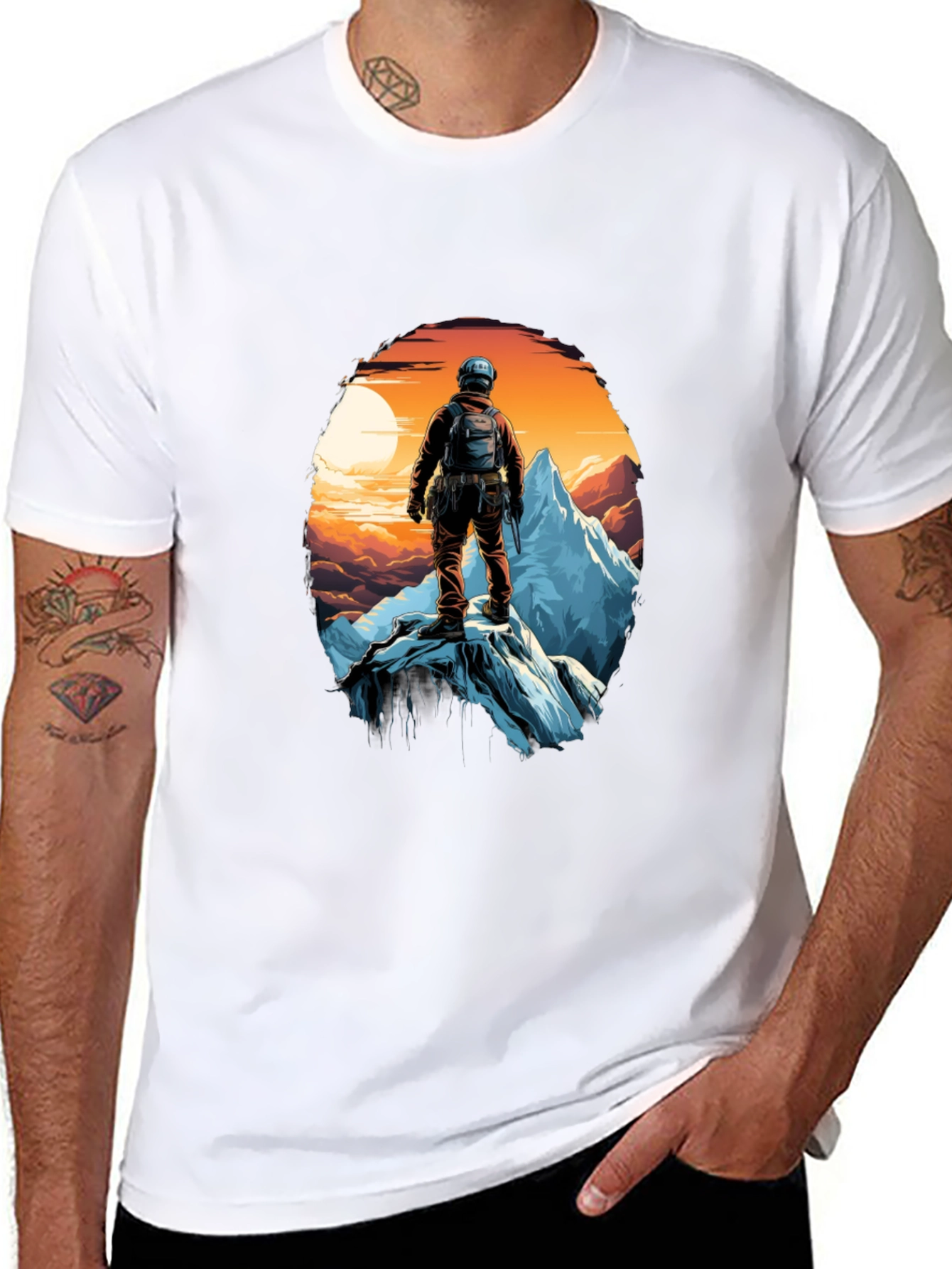 Black Mountain Climber Graphic Tee - Adventure Awaits! view 8