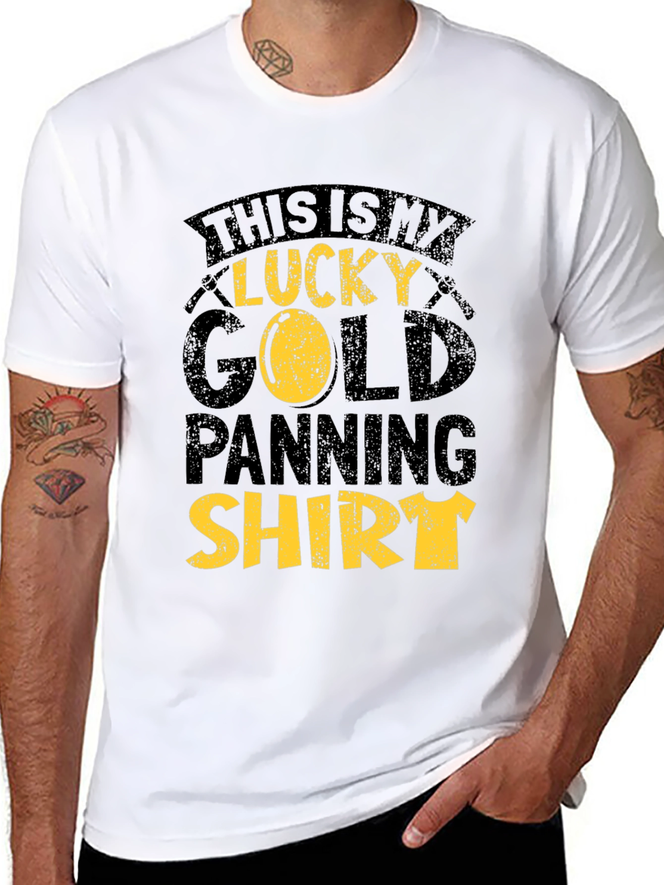 Black Lucky Gold Panning Shirt - Black Tee view 8