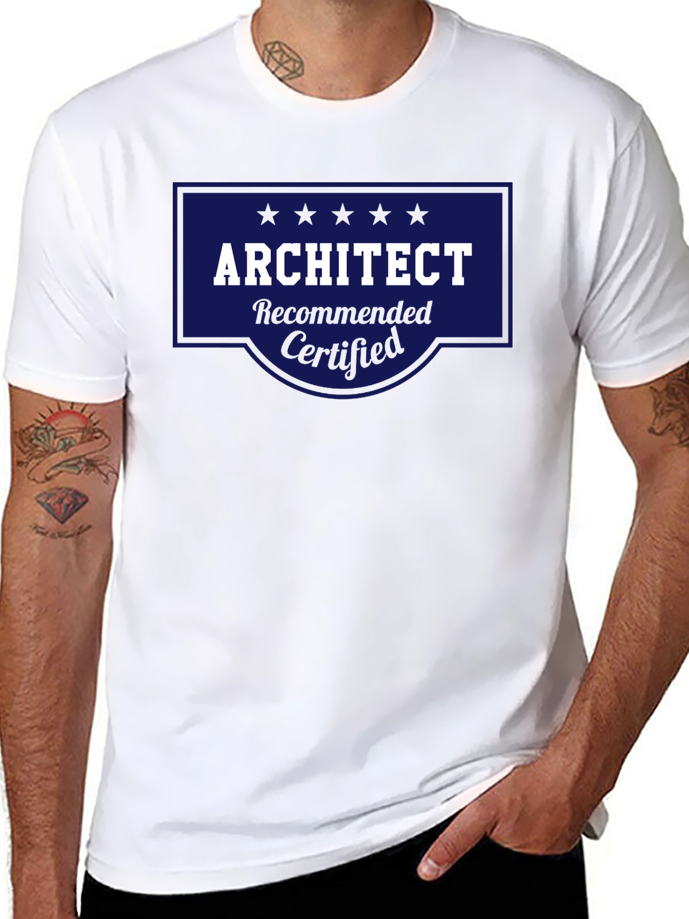 Black Architect Recommended Certified T-Shirt view 8