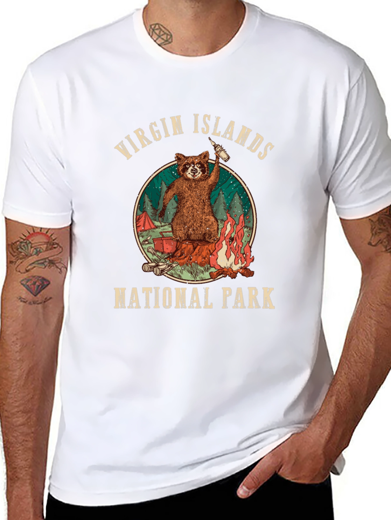Virgin Islands National Park Raccoon T-Shirt - 8