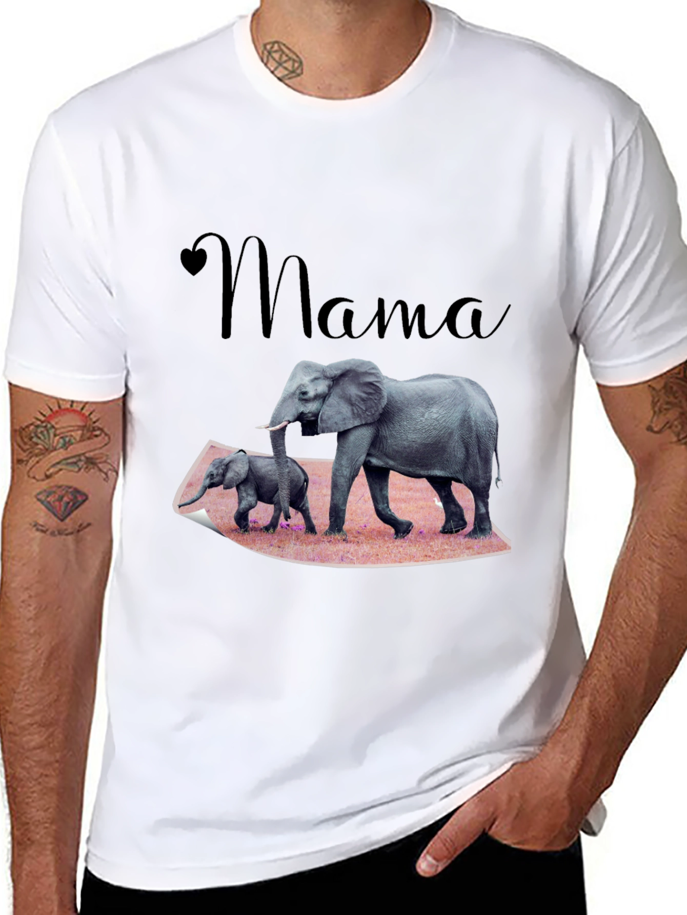 Mama Elephant T-Shirt, Family Love Tee - 8