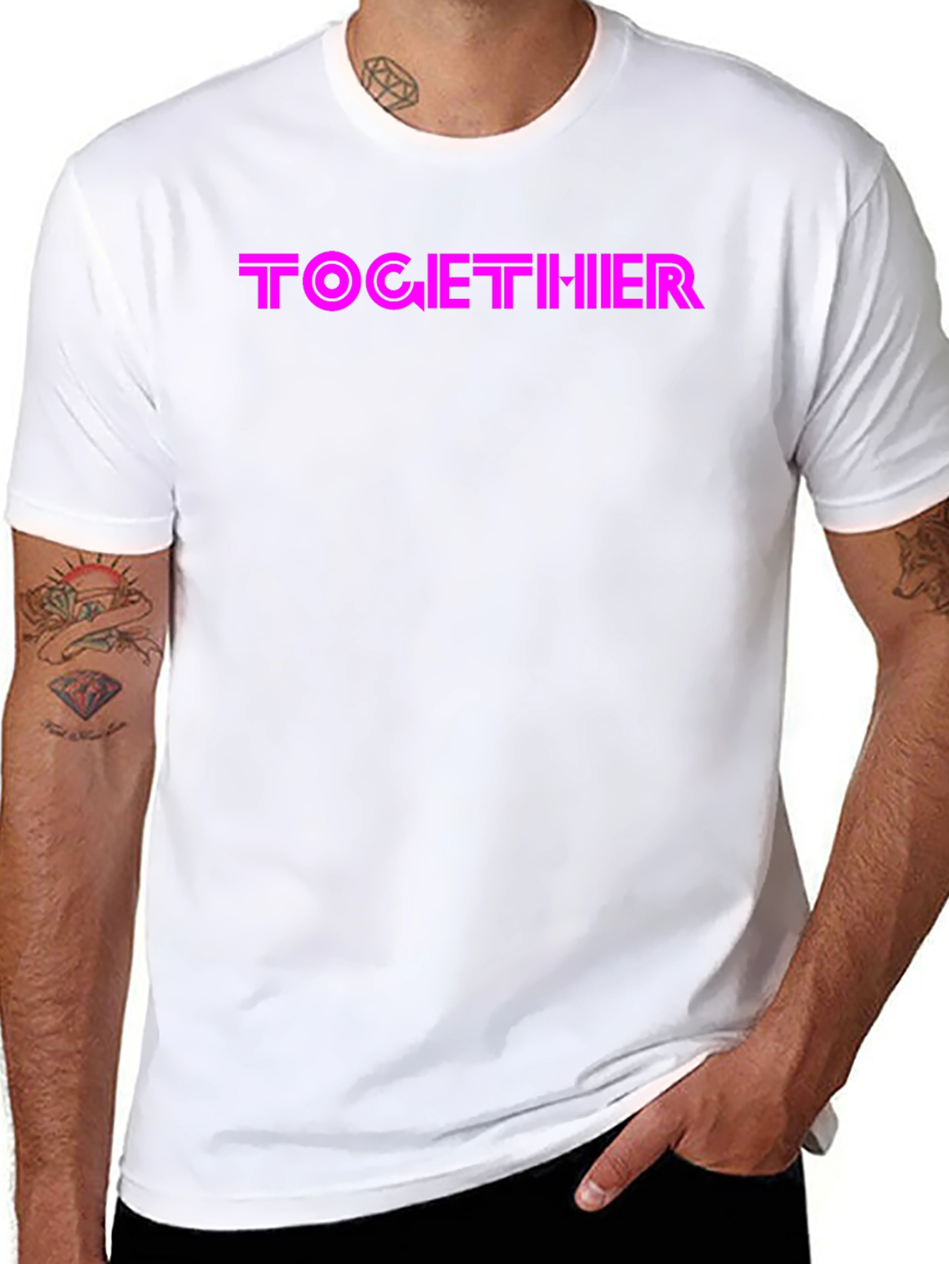 TOGETHIIR Graphic Black T-Shirt - 8