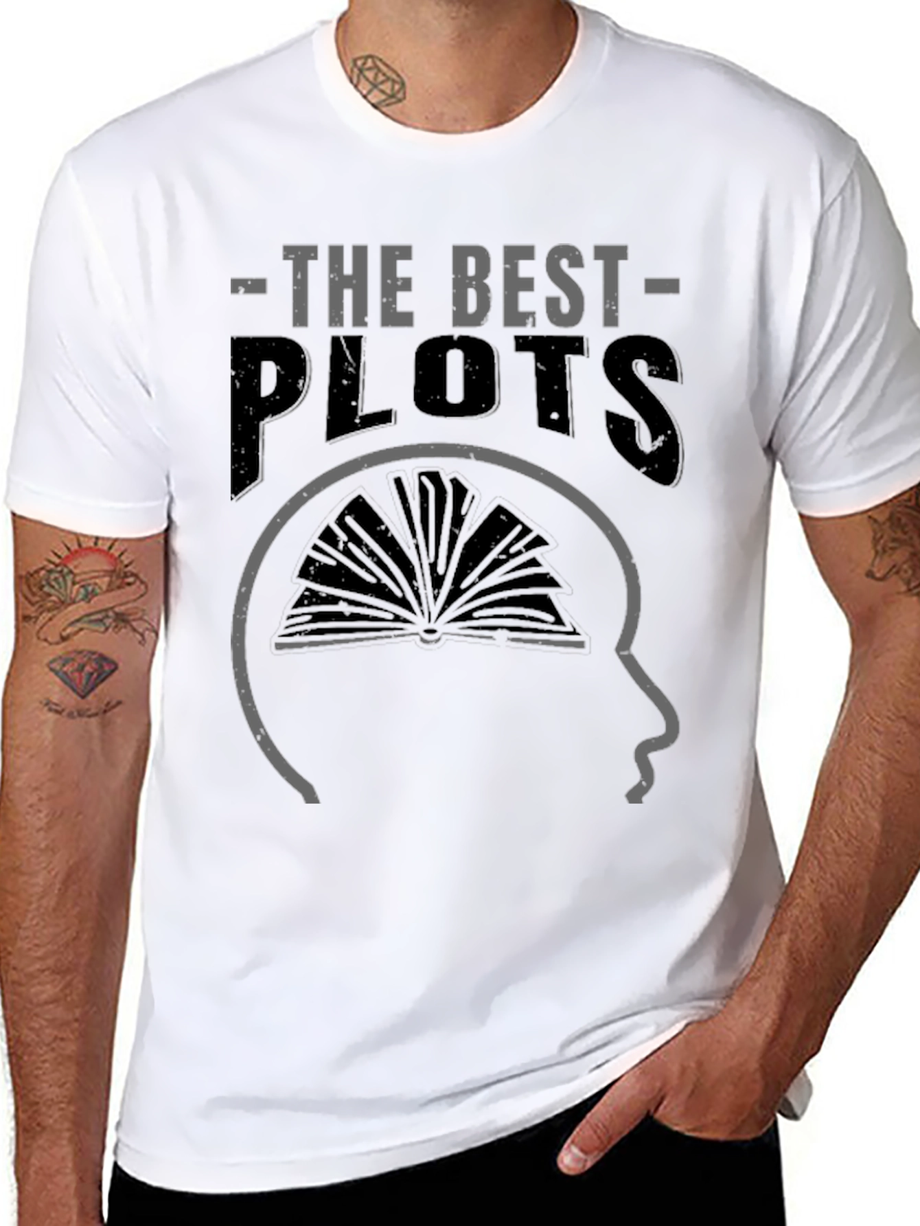 Black The Best Plots Graphic Novelty T-Shirt view 8