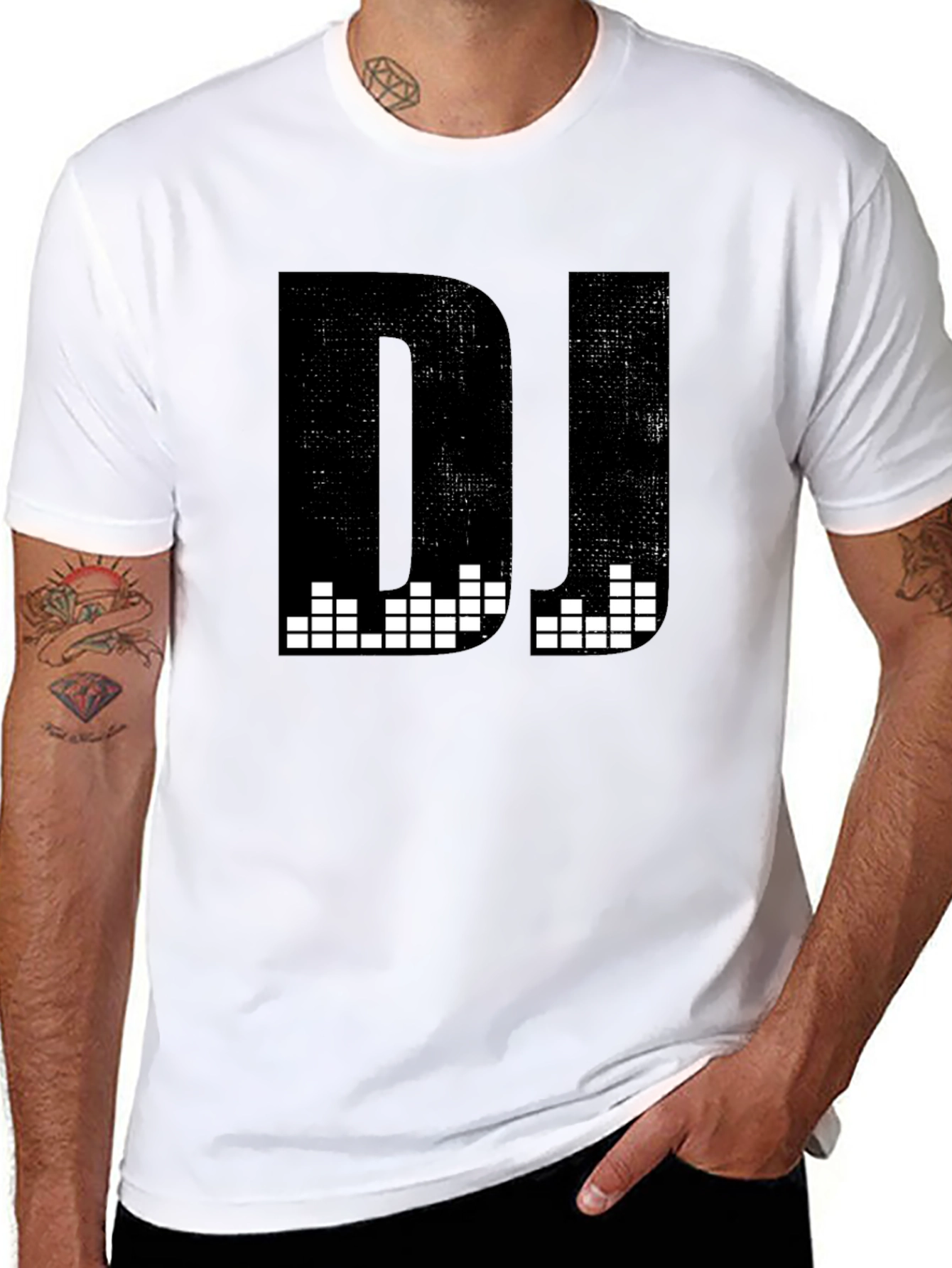 Black DJ Graphic T-Shirt - Black Music Tee view 8