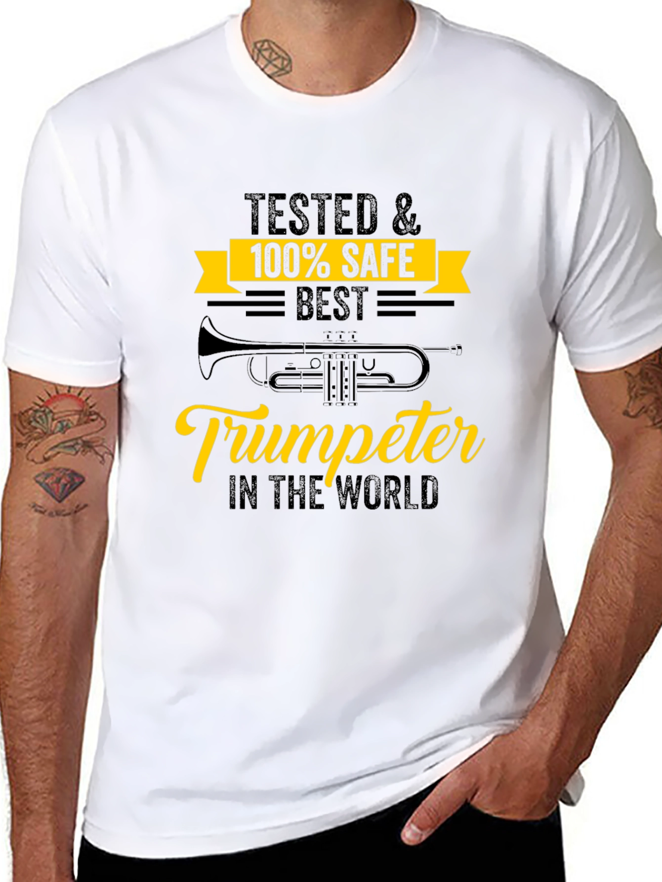 Black Best Trumpeter T-Shirt - 100% Safe & Tested! view 8