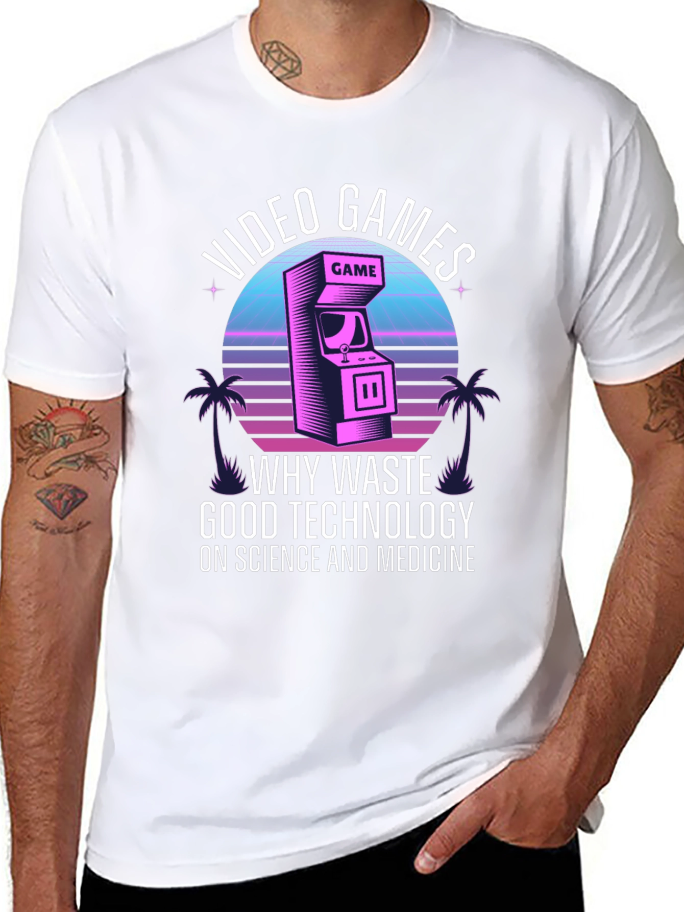 Black Video Game T-Shirt - Good Technology Humor view 8