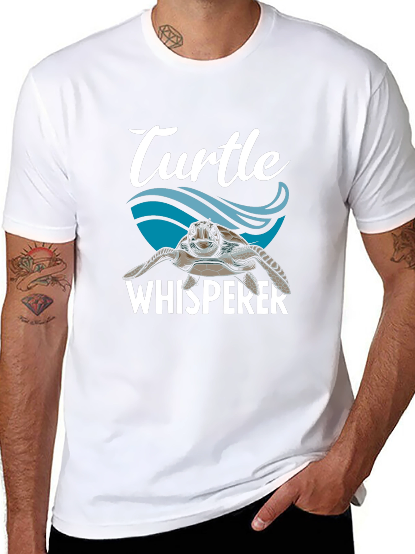 Black Turtle Whisperer Graphic T-Shirt - Black view 8