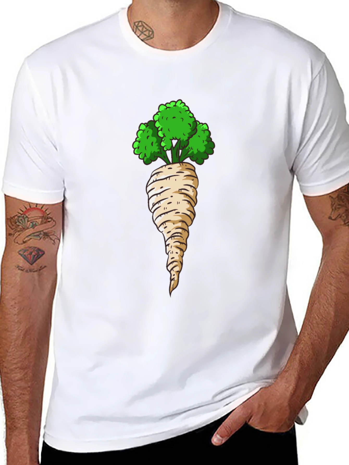 Black Radish Graphic Tee - Unique Foodie Fashion view 8