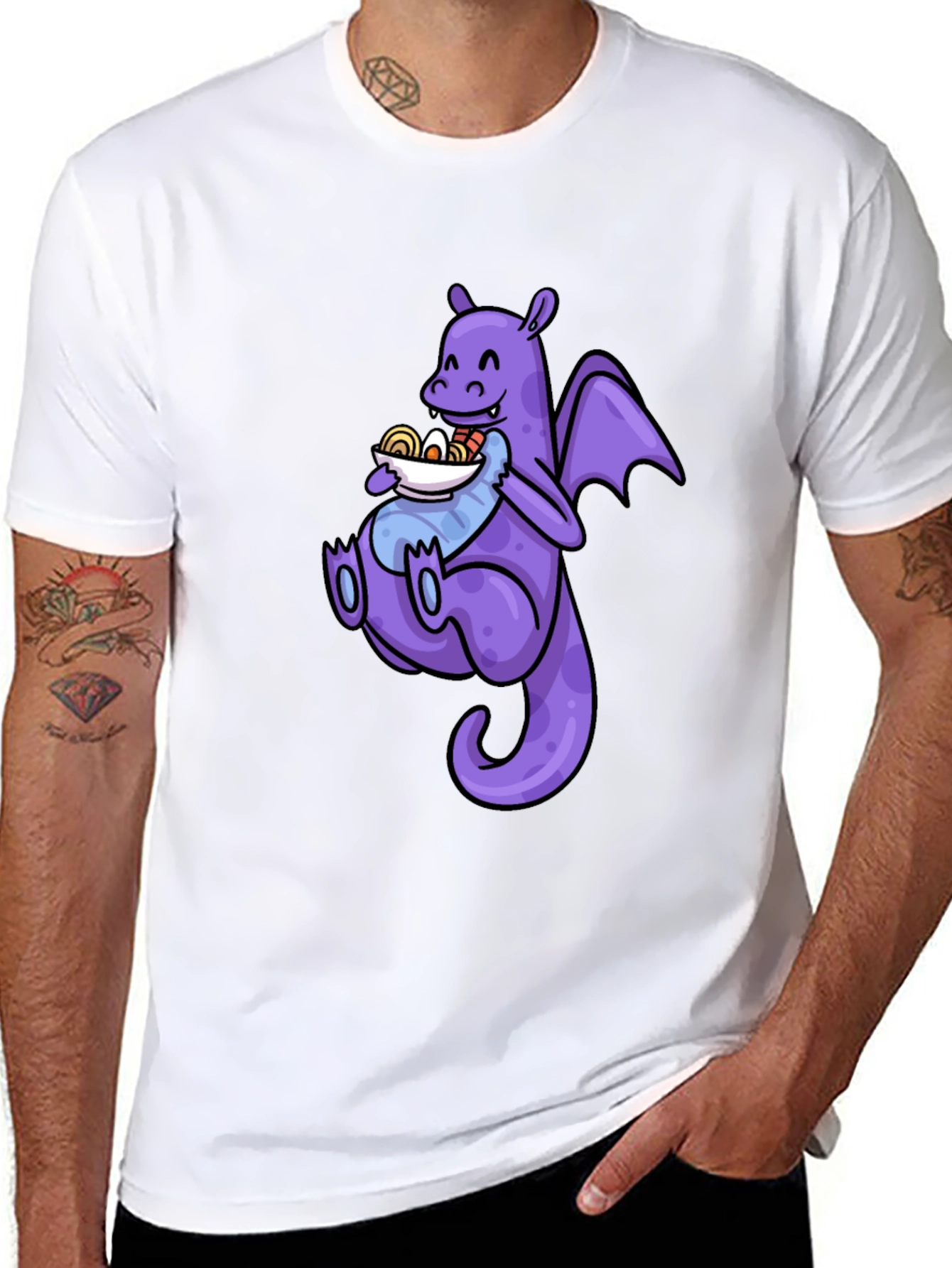 Black Dragon Ramen T-Shirt - Funny Anime Tee view 8