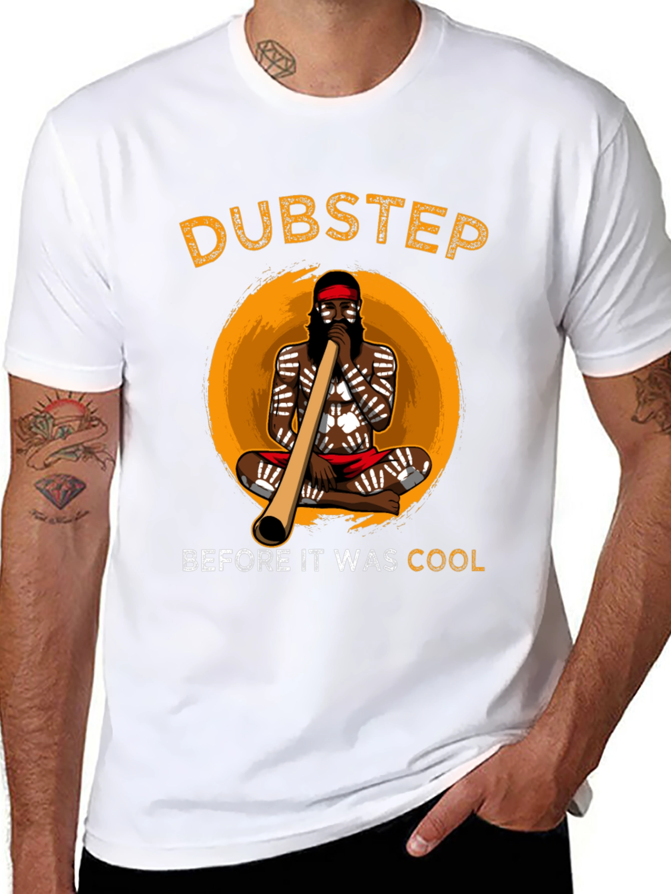 Black Dubstep Didgeridoo T-Shirt view 8