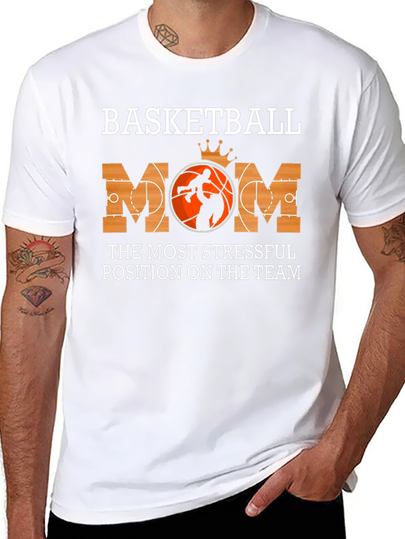 Basketball Mom Graphic T-Shirt - 8