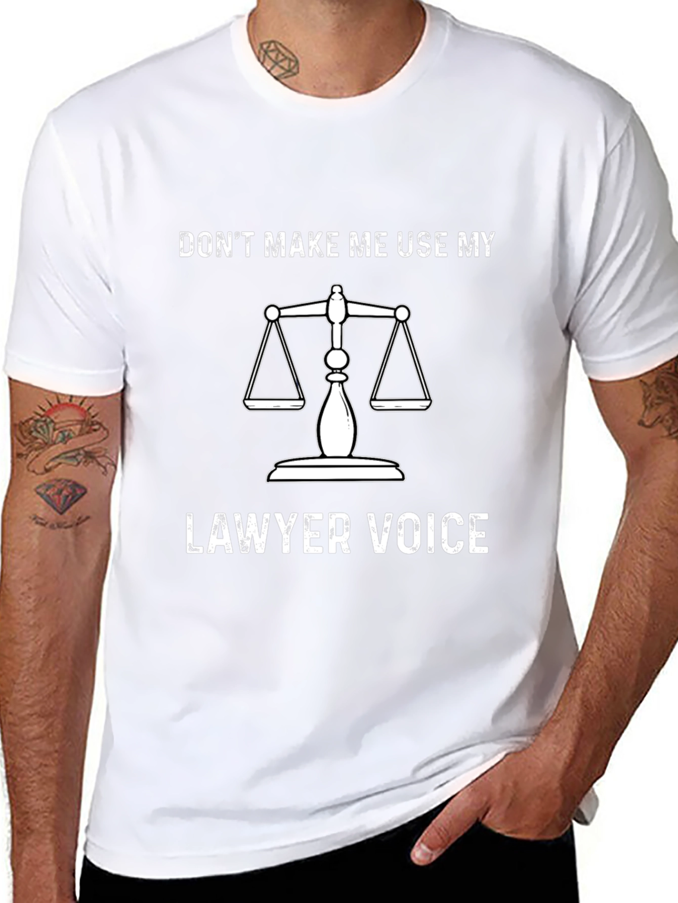 Black Lawyer Voice Graphic Tee - Unisex Adult view 8