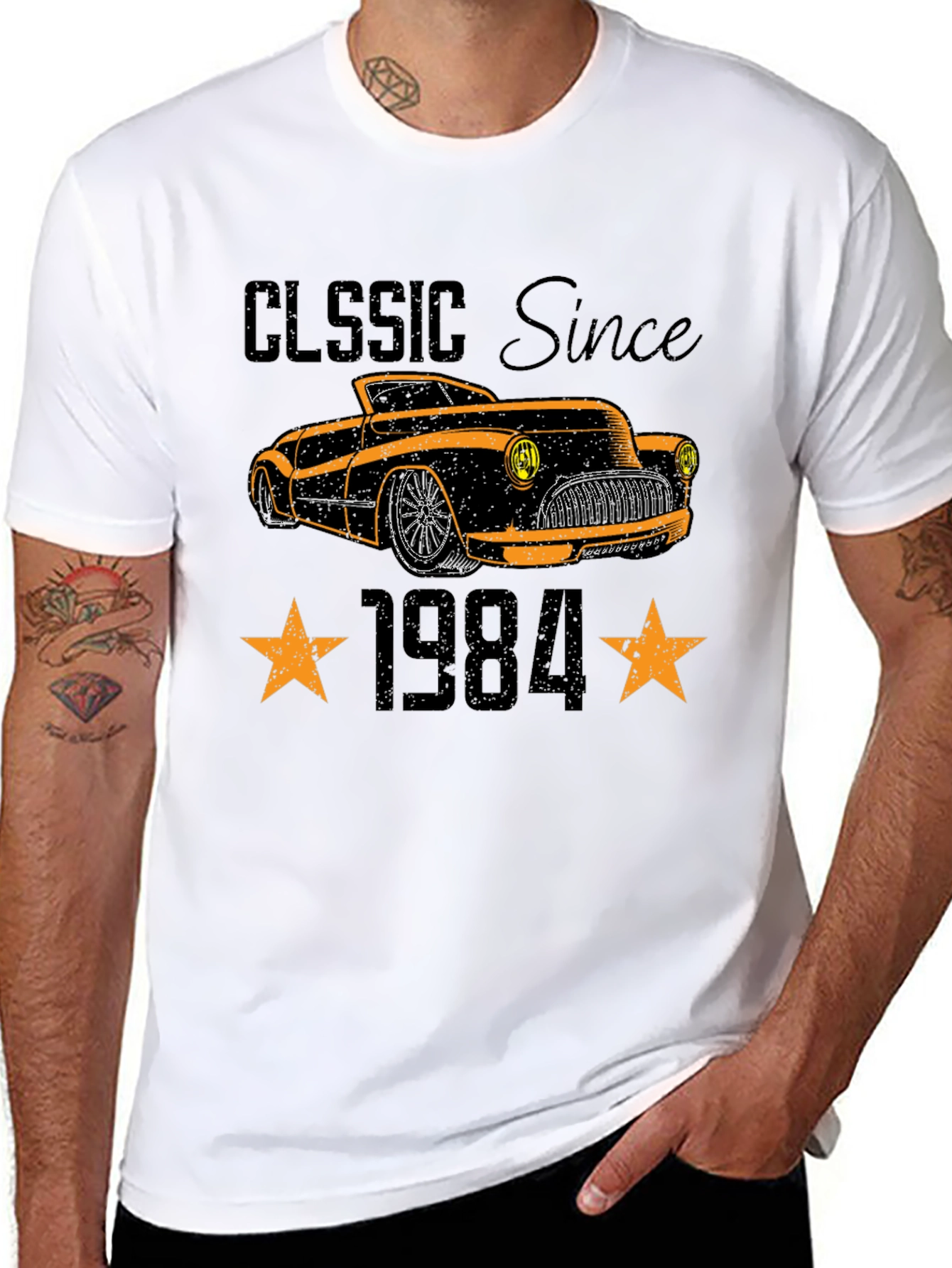 Classic Since 1984 Car Graphic T-Shirt - 8