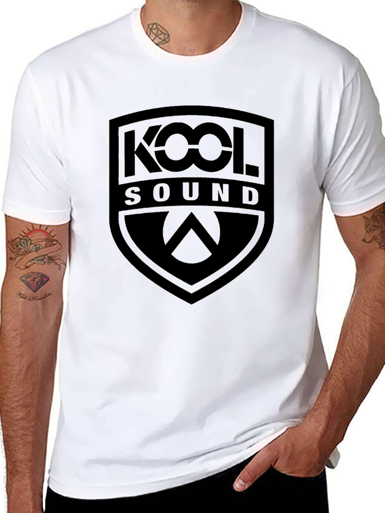 Black Kool Sound Black T-Shirt Graphic Tee view 8