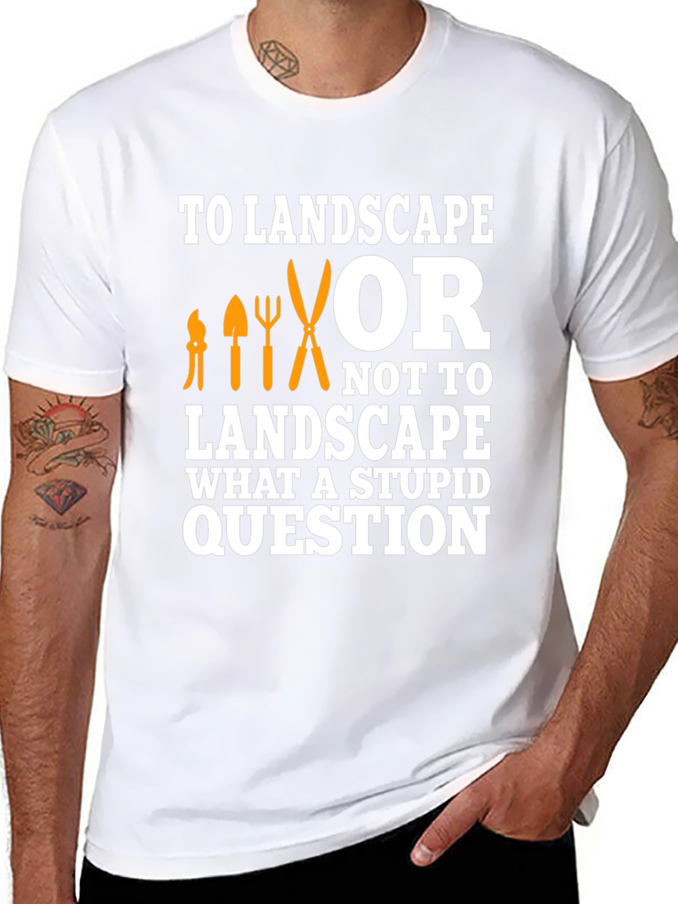 Black To Landscape T-Shirt - Gardener Humor view 8