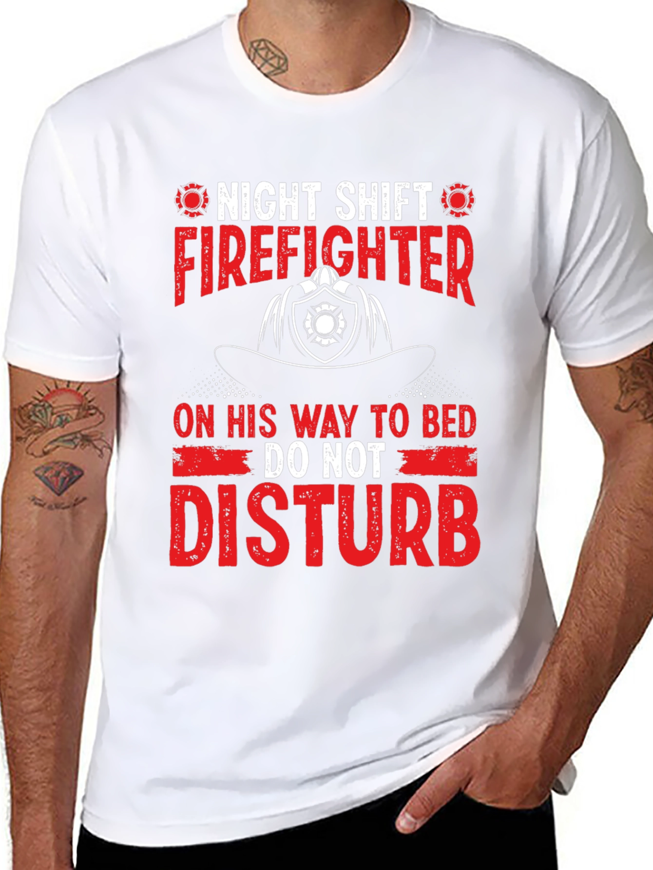 Night Shift Firefighter T-Shirt - Do Not Disturb - 8