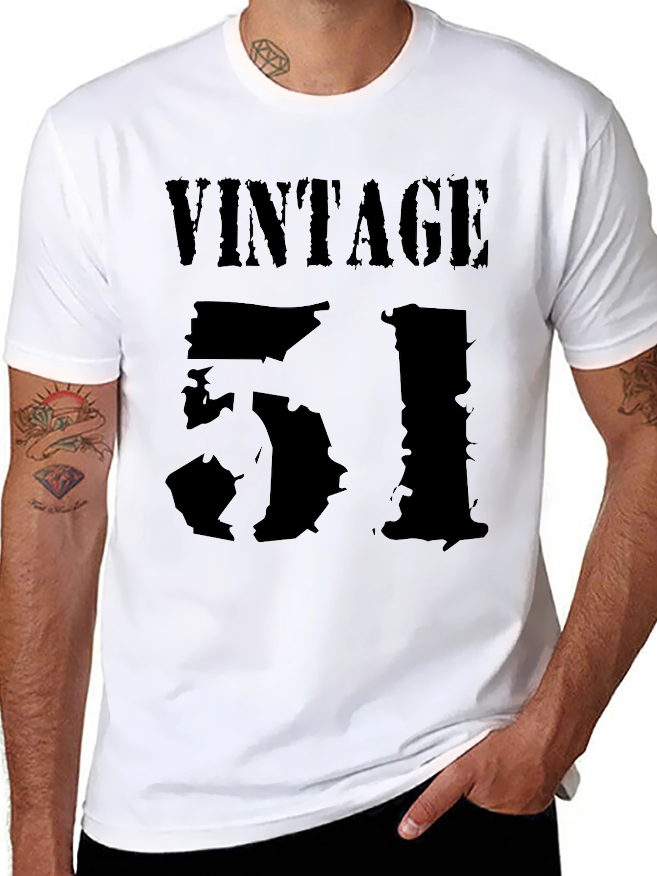 Black Vintage 51 Black T-Shirt view 8