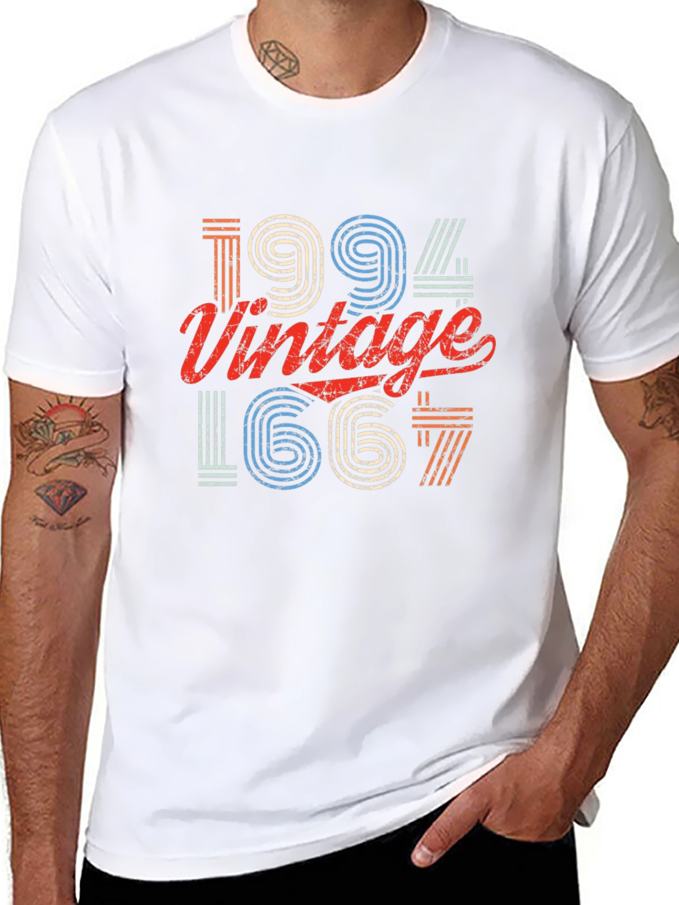 Black Vintage 1994 T-Shirt - Retro Birthday Gift view 8