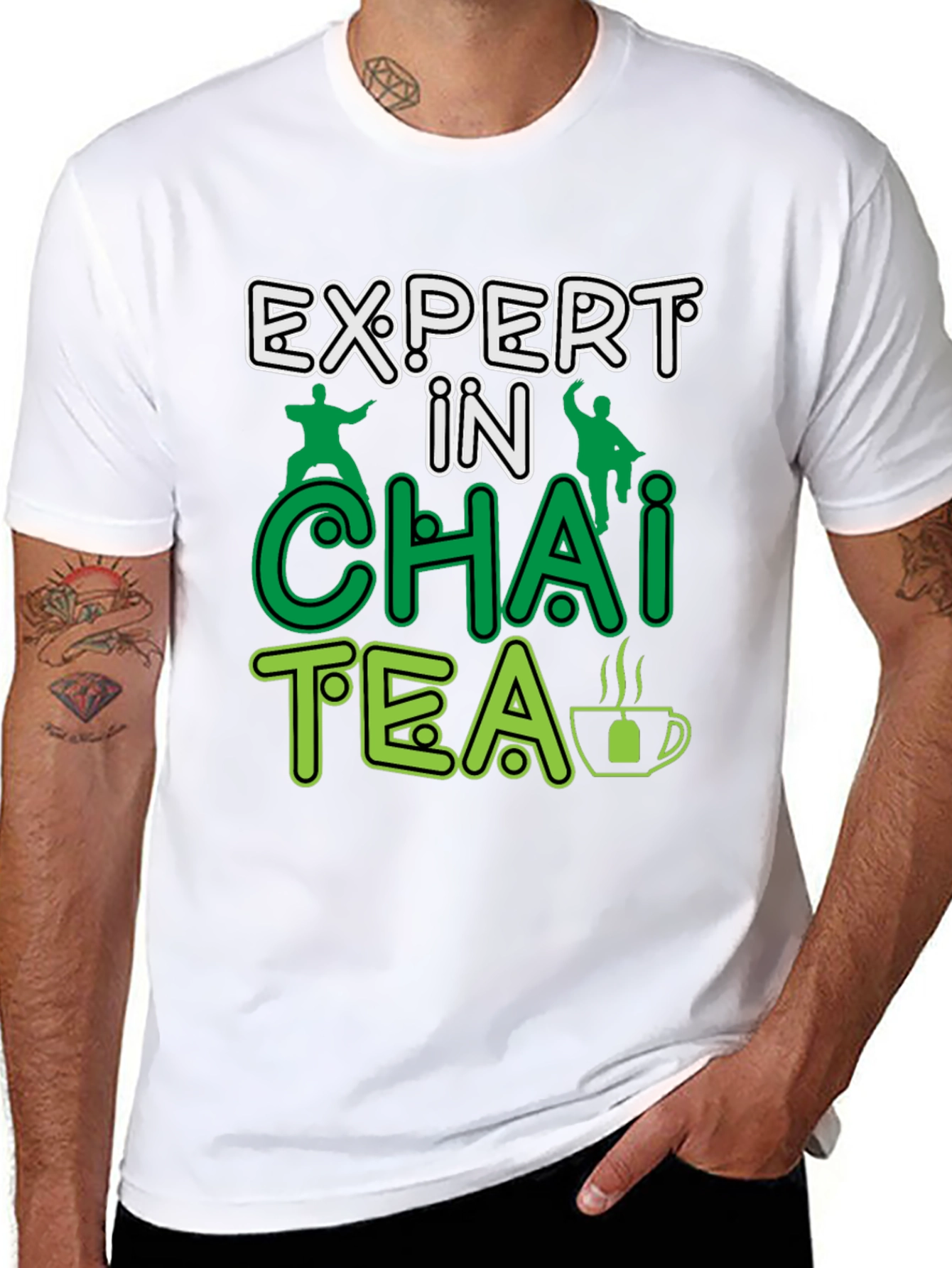 Black Expert in Chai Tea T-Shirt -  Funny Tea Lover Gift view 8