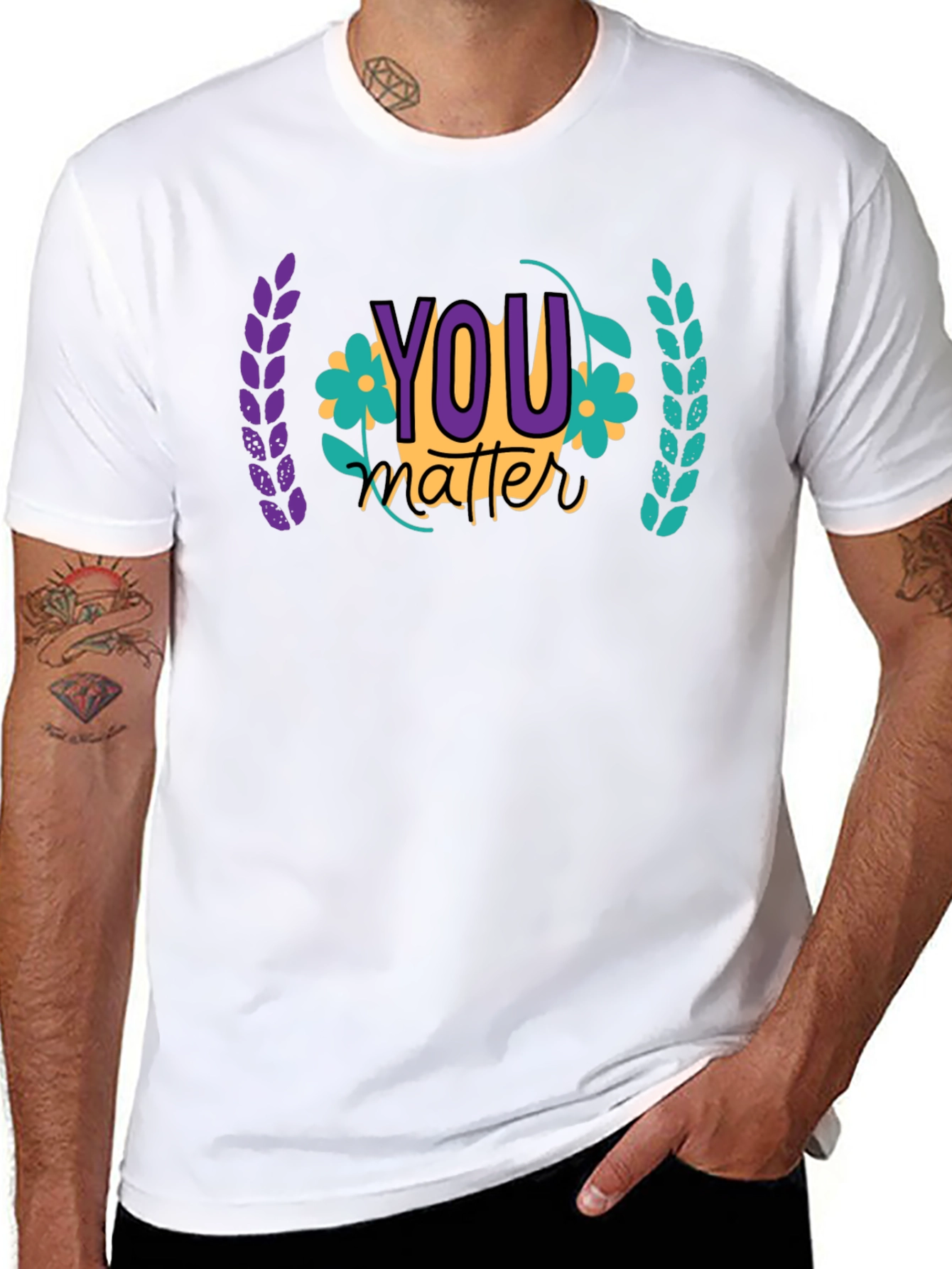 Black You Matter Graphic Tee - Black view 8