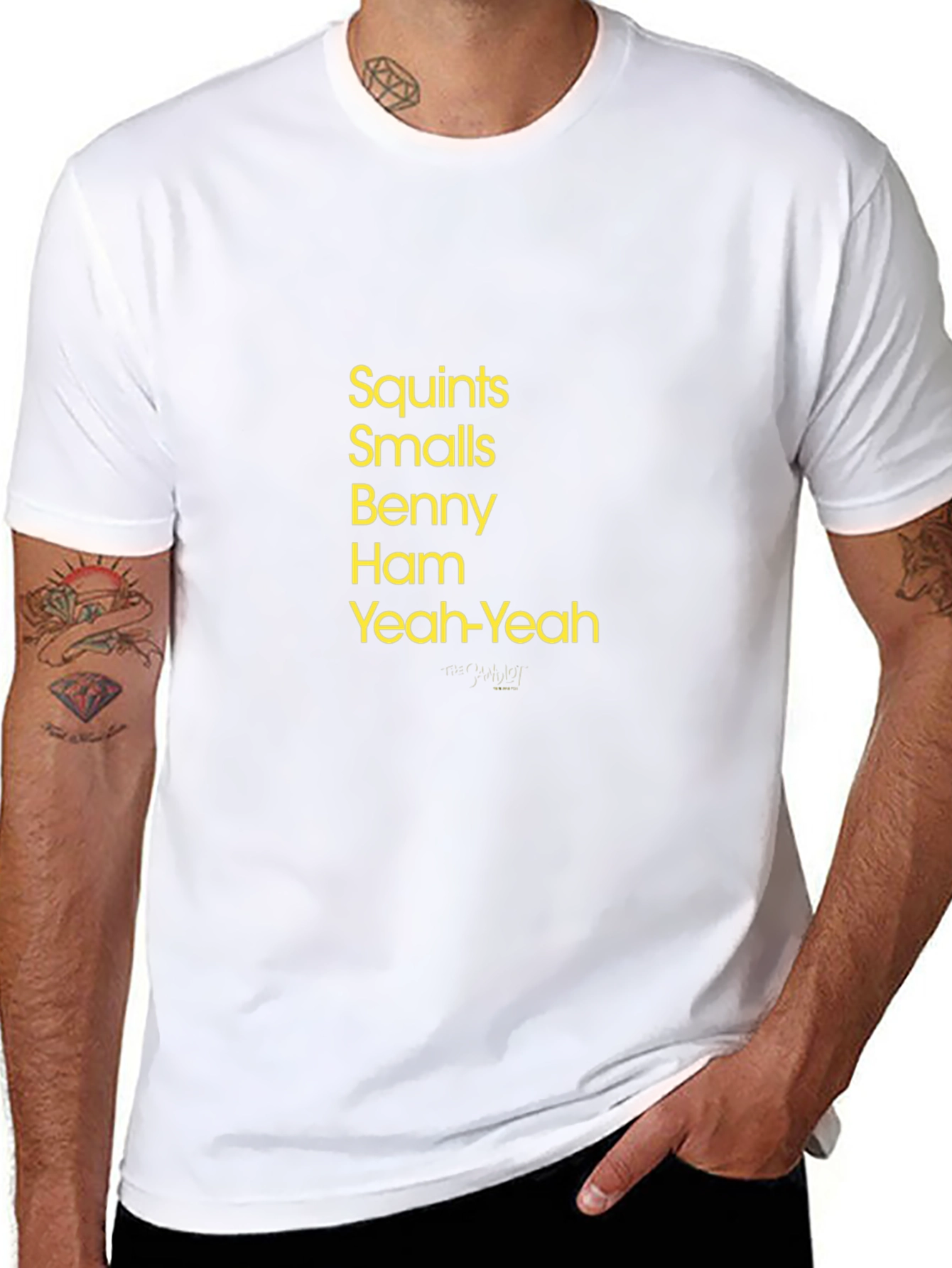Black Squints Smalls Benny Ham Yeah-Yeah Black T-Shirt view 8