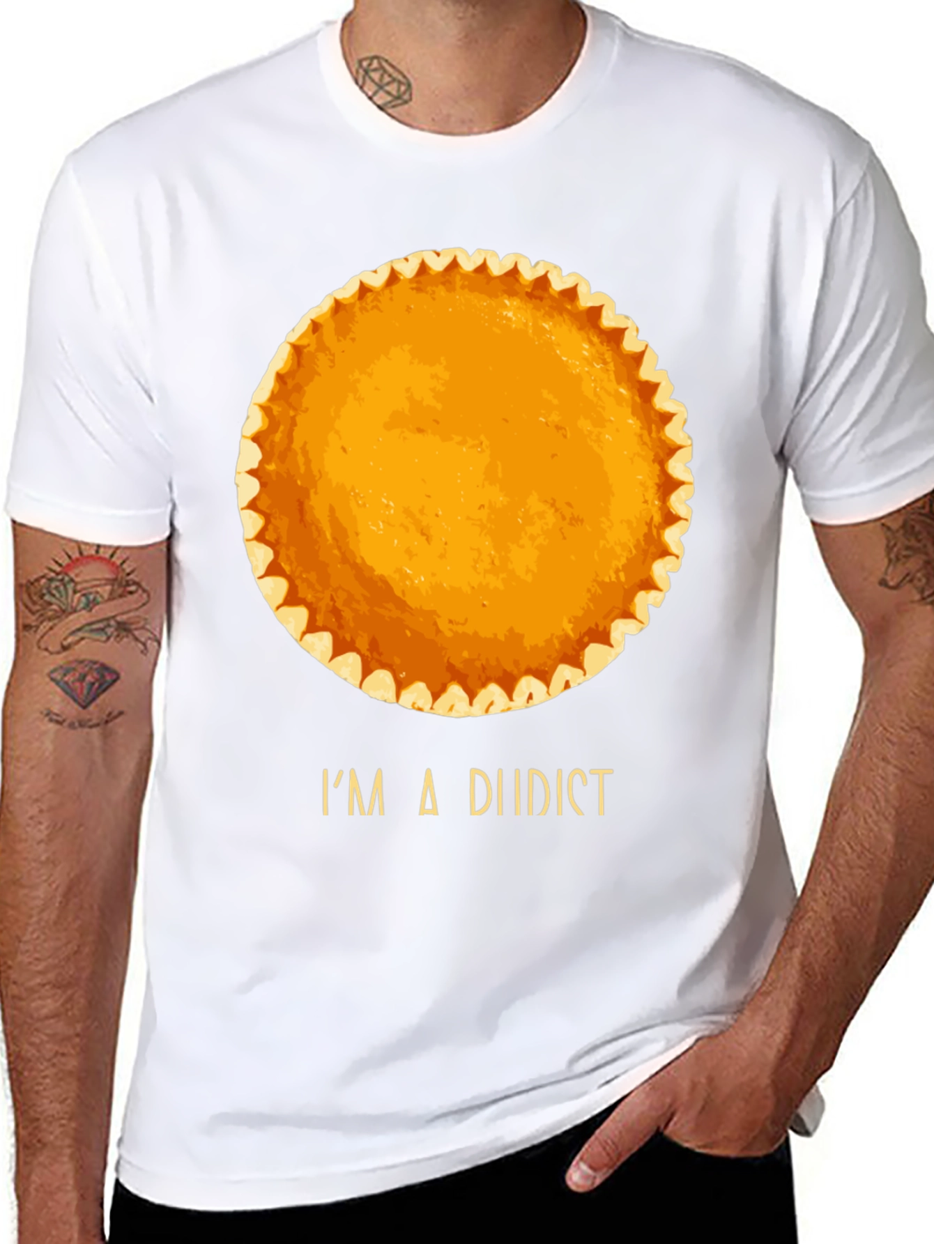 Black I'm a Diidist Pumpkin Pie T-Shirt view 8