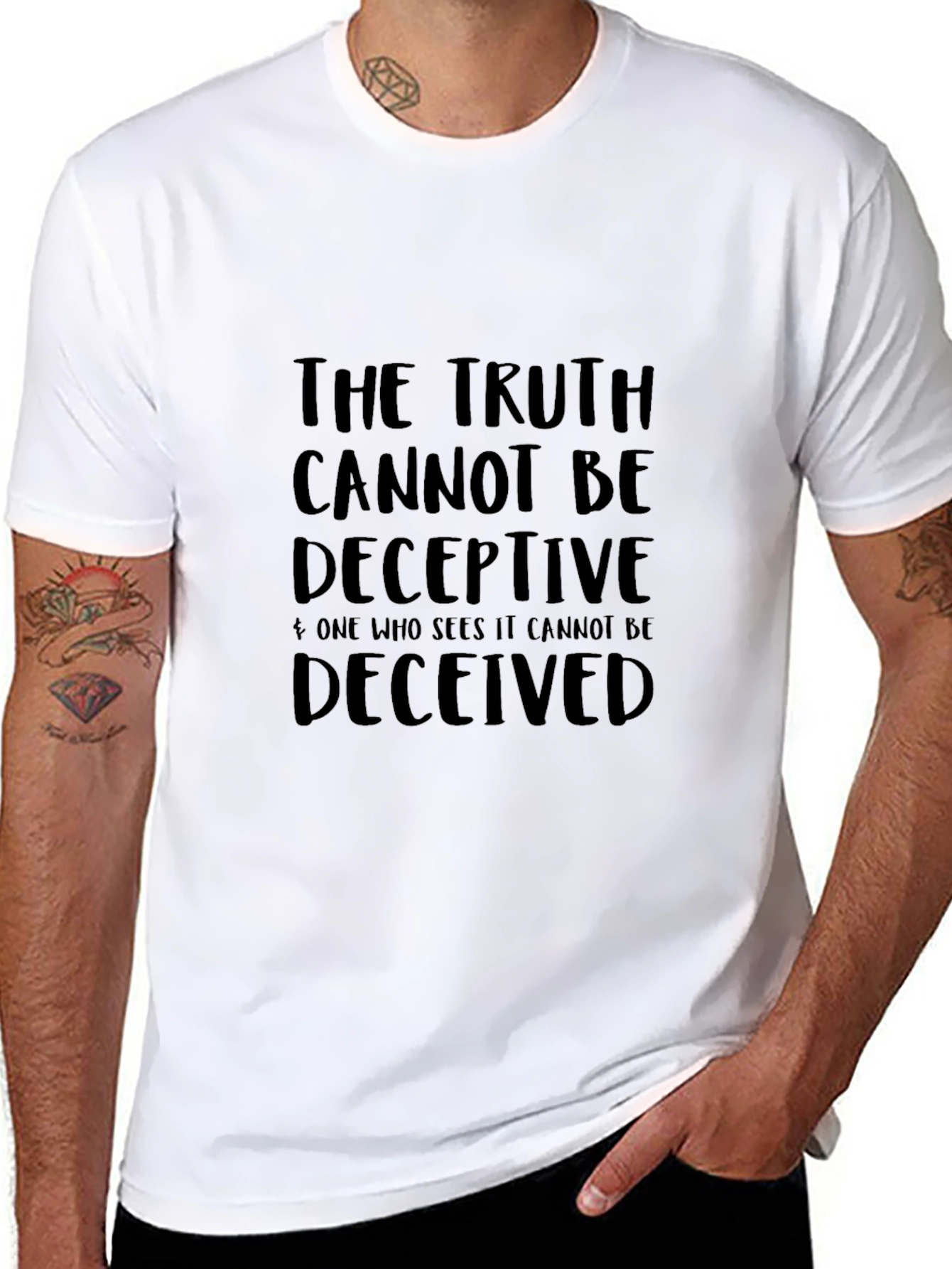 Black Truth Cannot Be Deceptive T-Shirt view 8