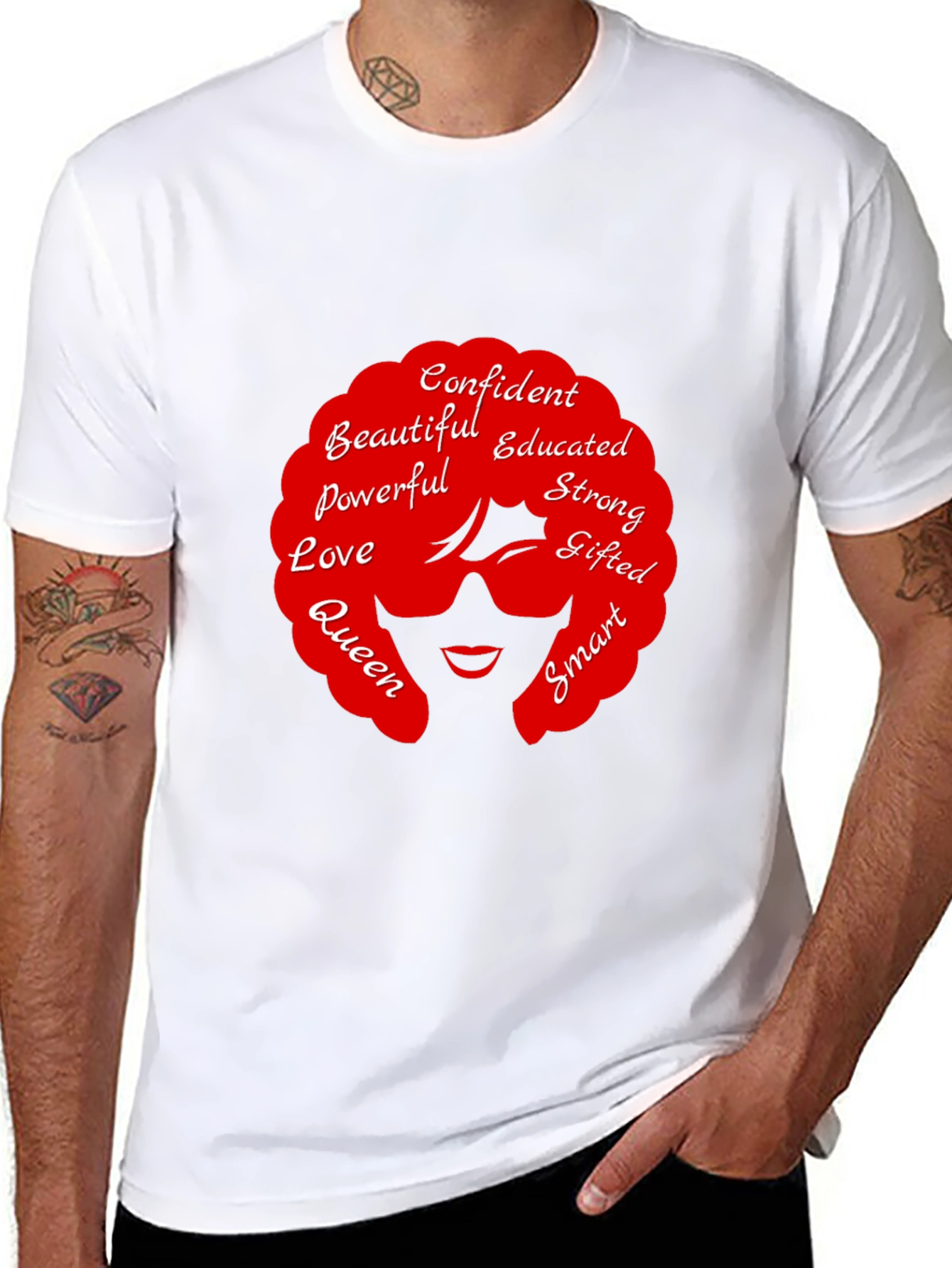 Black Empowered Woman T-Shirt: Confident, Educated & Strong view 8