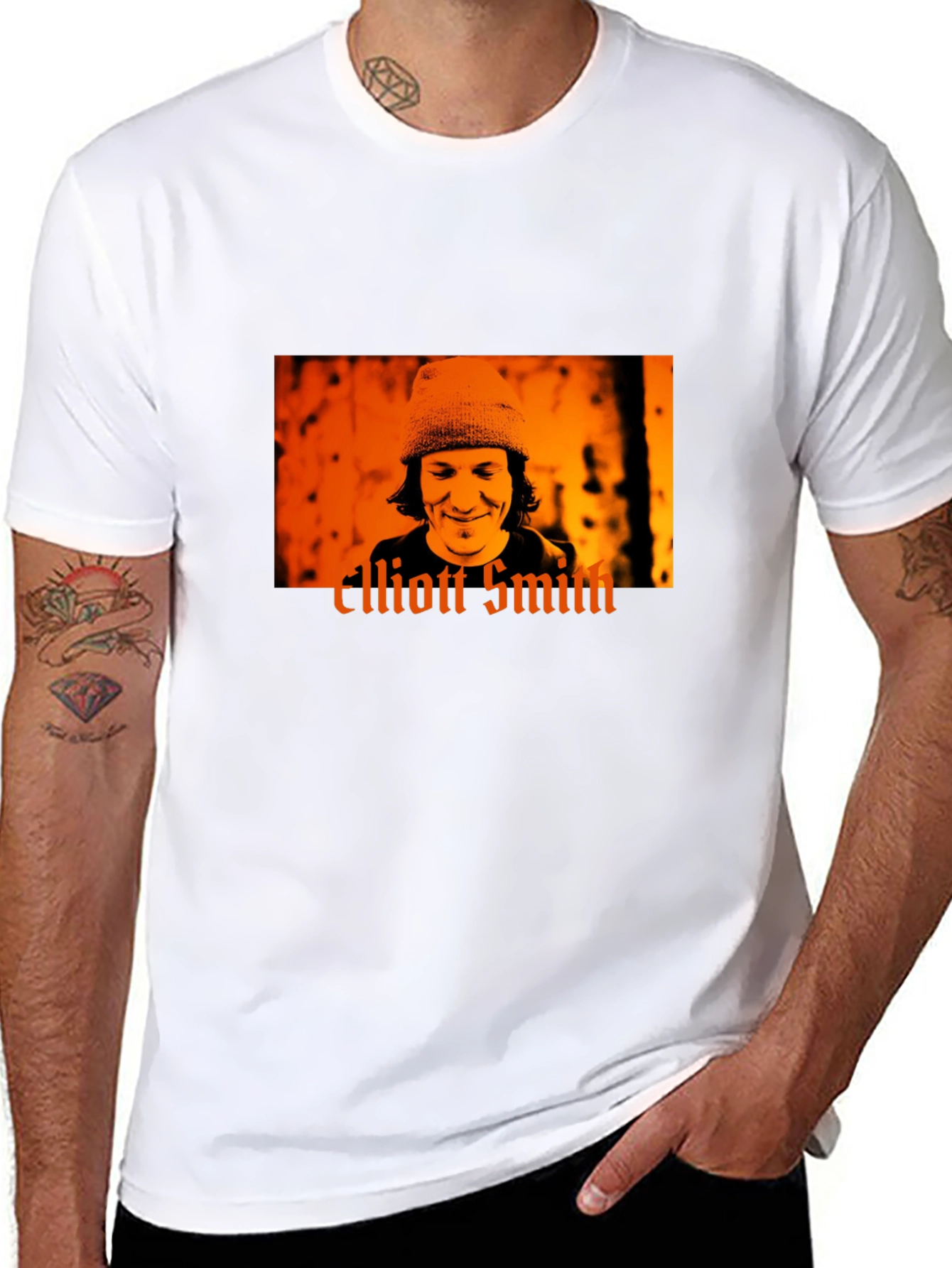 Black Elliott Smith Graphic Tee view 8
