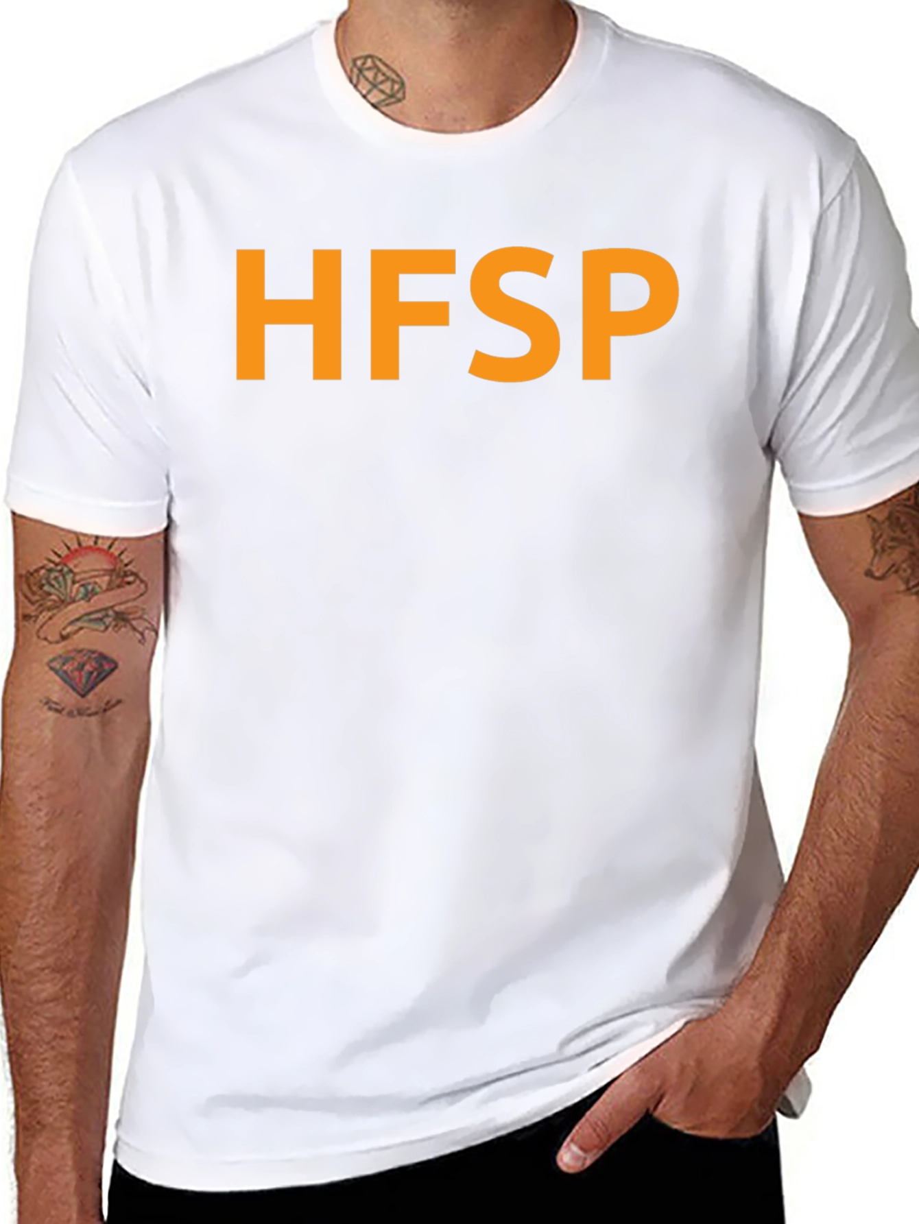 Black HFSP Bold Tee - Classic Black Cotton Blend view 8