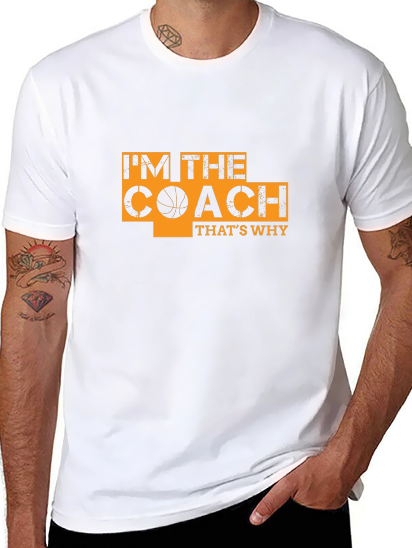 Black I'm The Coach T-Shirt - Basketball Coach Tee view 8