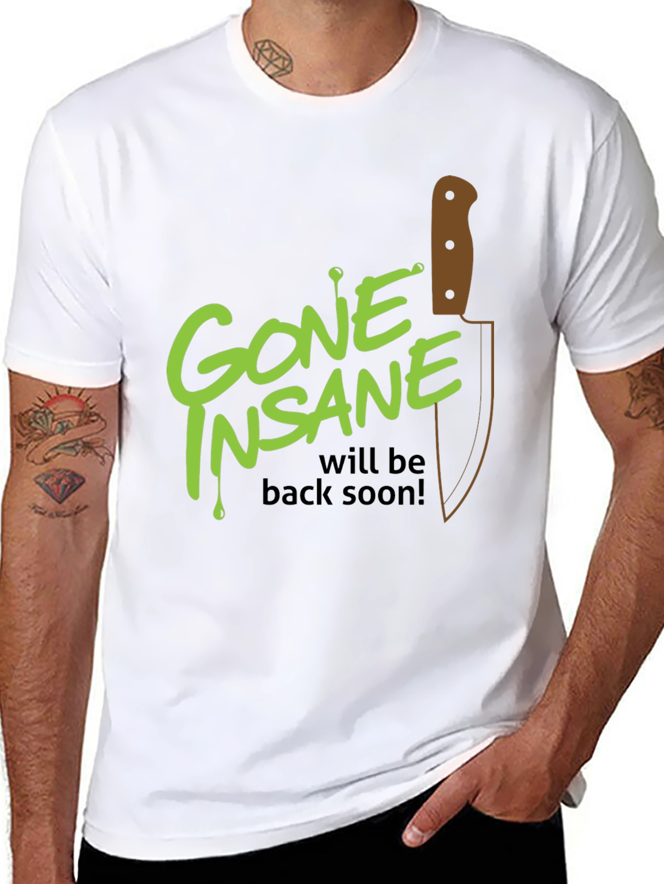 Gone Insane Graphic Tee - Will Be Back Soon! - 8