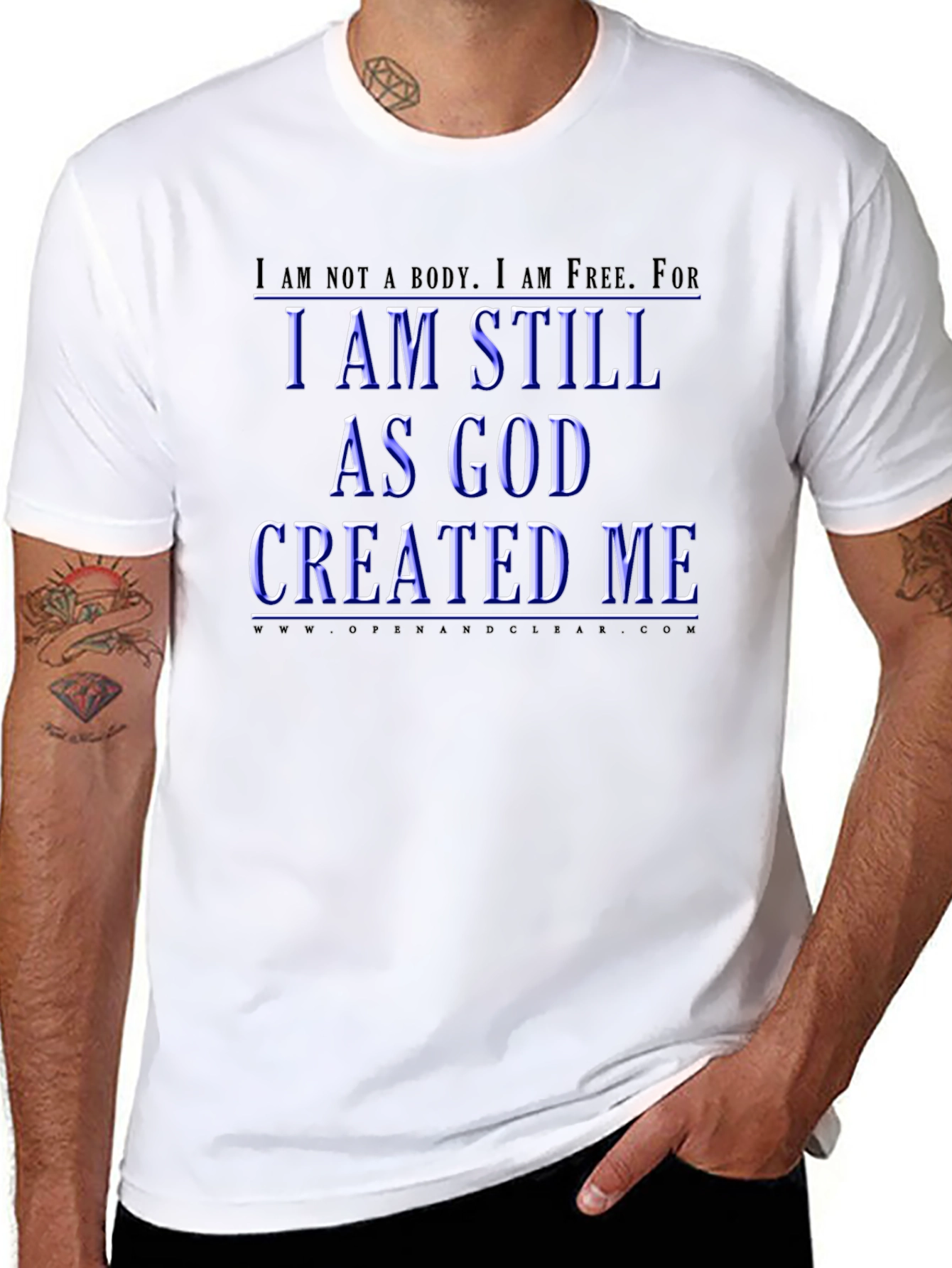 Black I Am Still As God Created Me T-Shirt view 8
