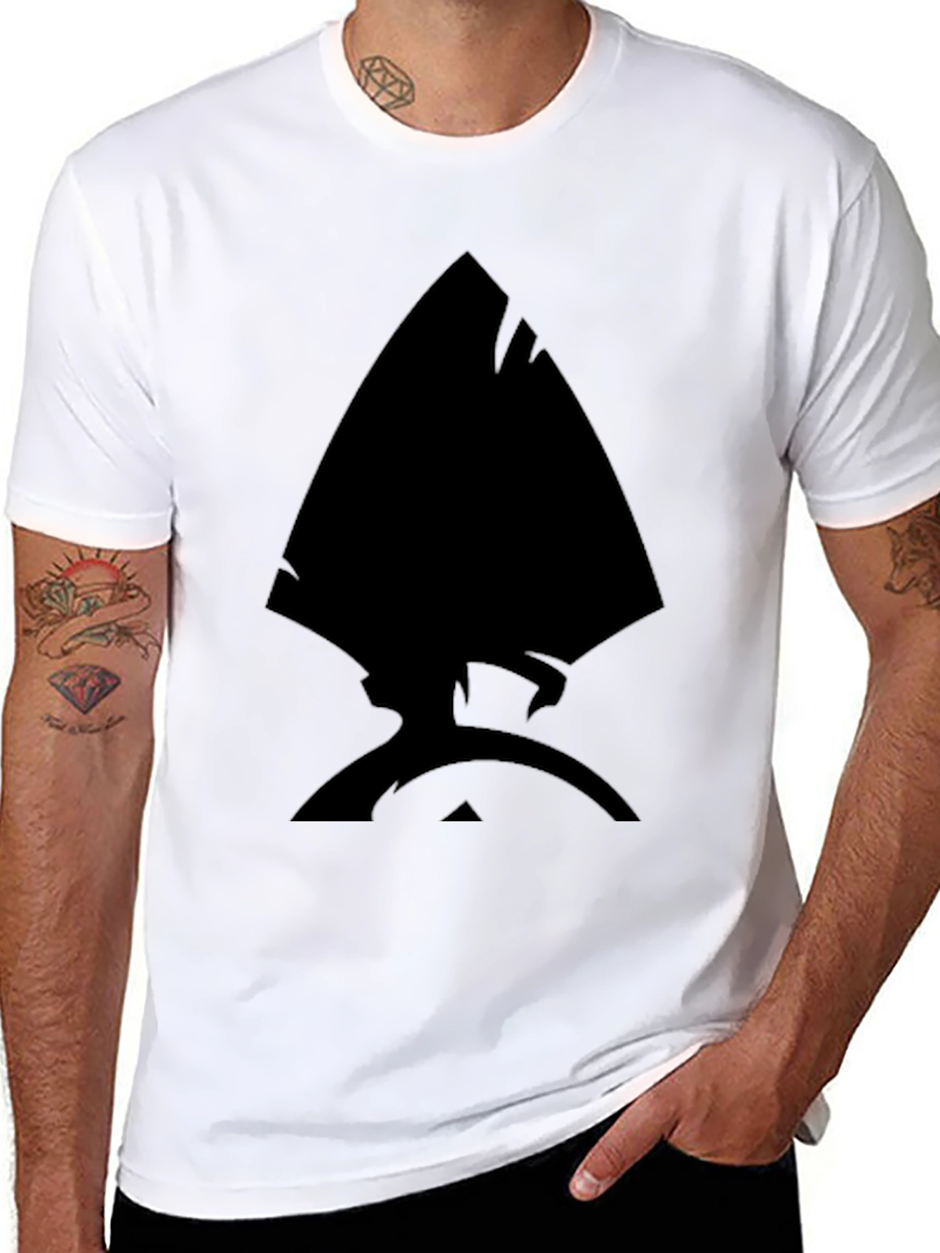 Ace Spade Graphic Tee - Black Casual T-Shirt - 8