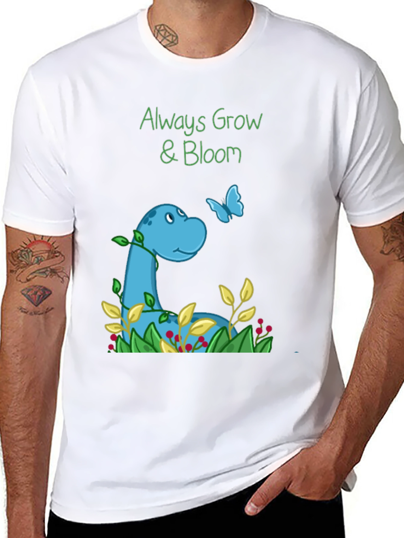 Black Always Grow & Bloom Graphic Tee view 8
