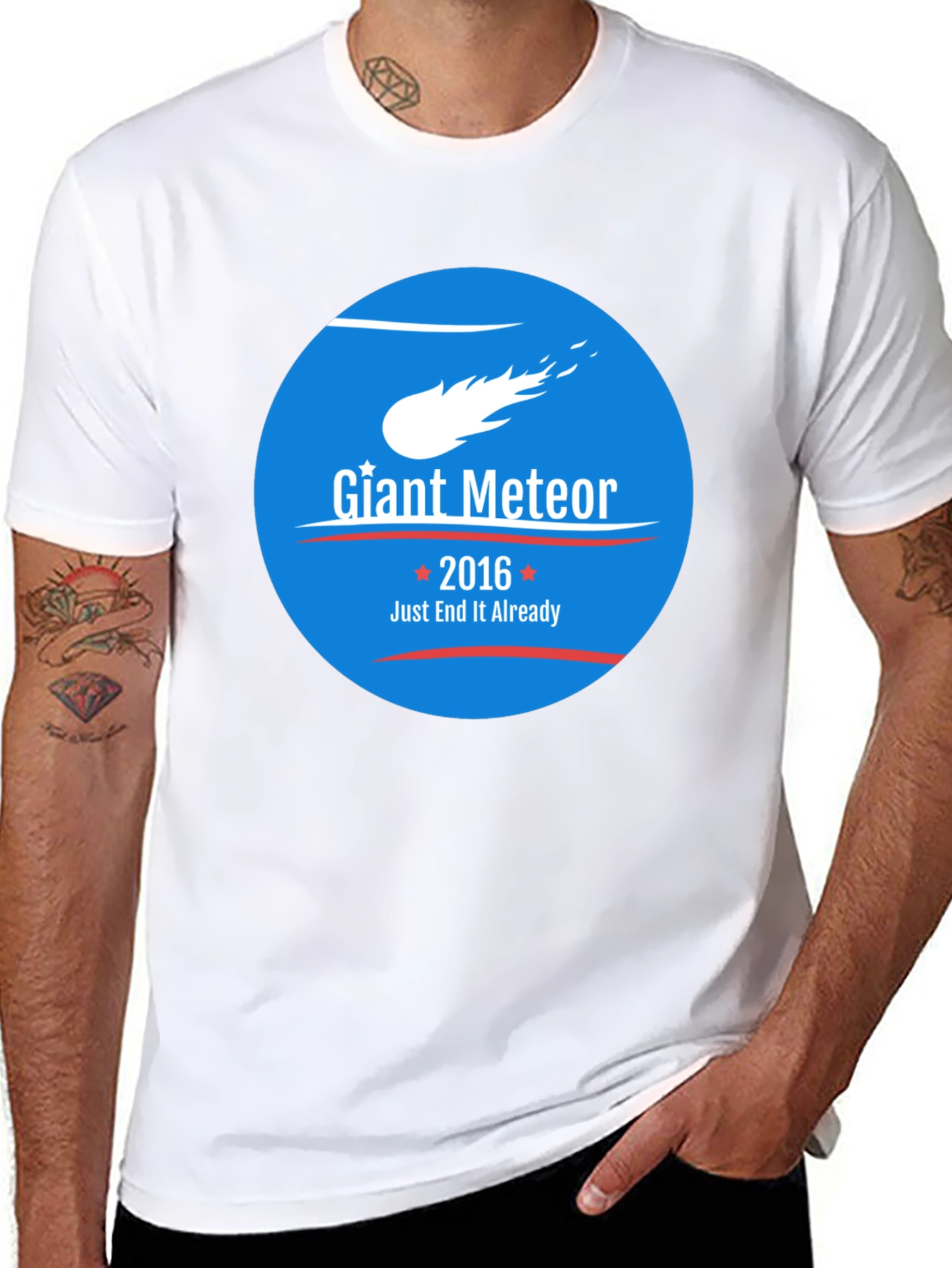 Black Giant Meteor 2016 Funny T-Shirt view 8