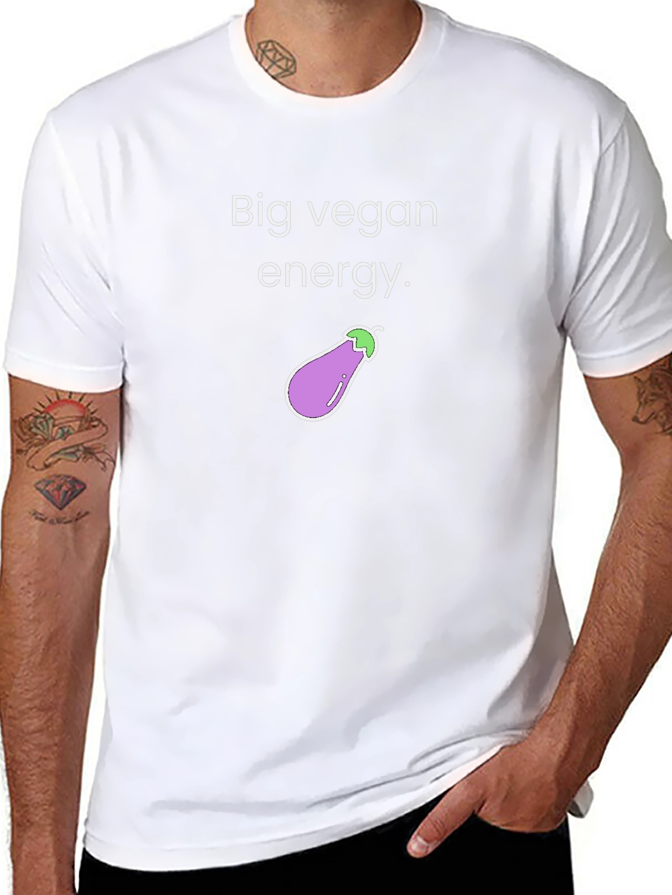 Big Vegan Energy T-Shirt - Unisex Crew Neck - 8